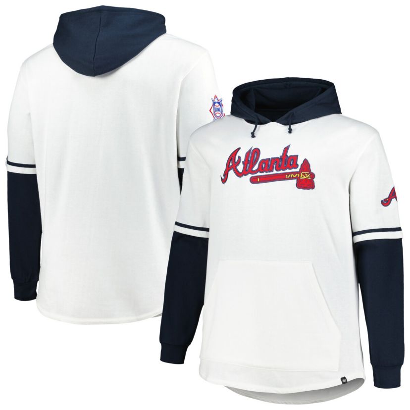 MLB Atlanta Braves Big & Tall Trifecta Shortstop Pullover Hoodie