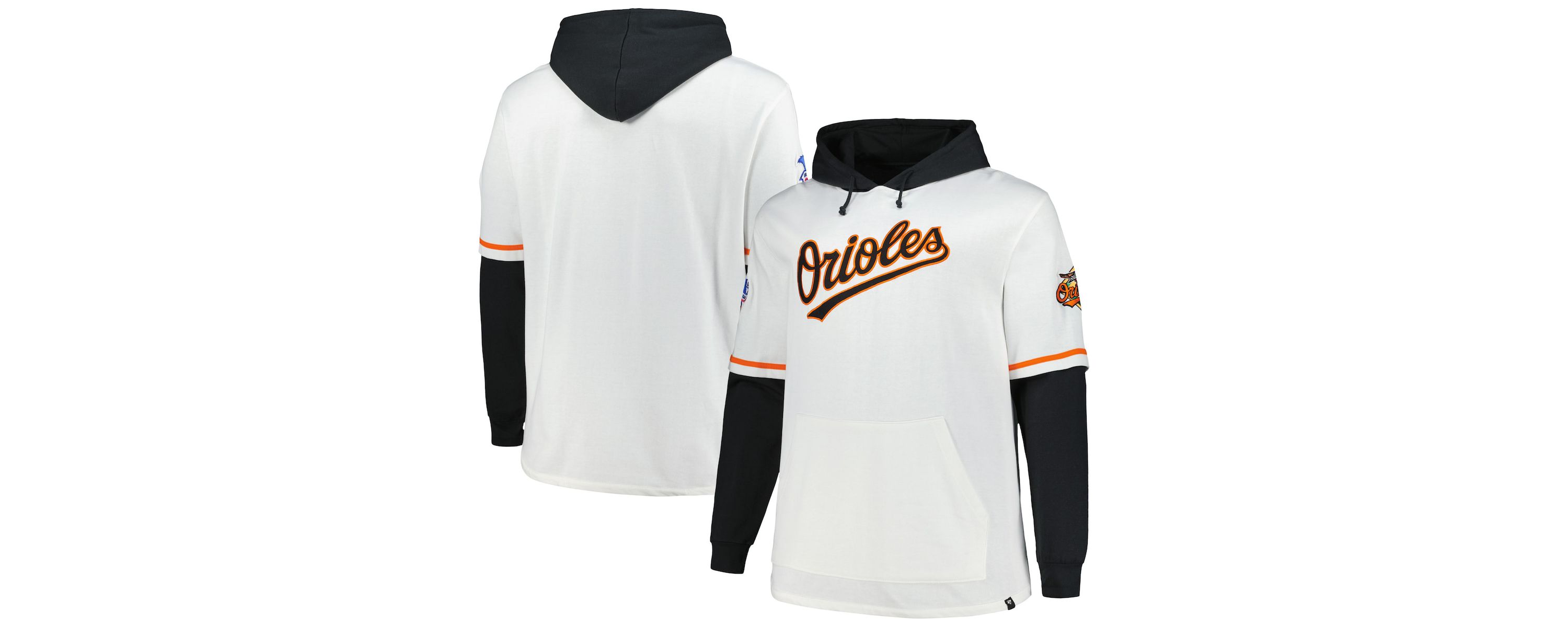 MLB Baltimore Orioles Big & Tall Trifecta Shortstop Pullover Hoodie