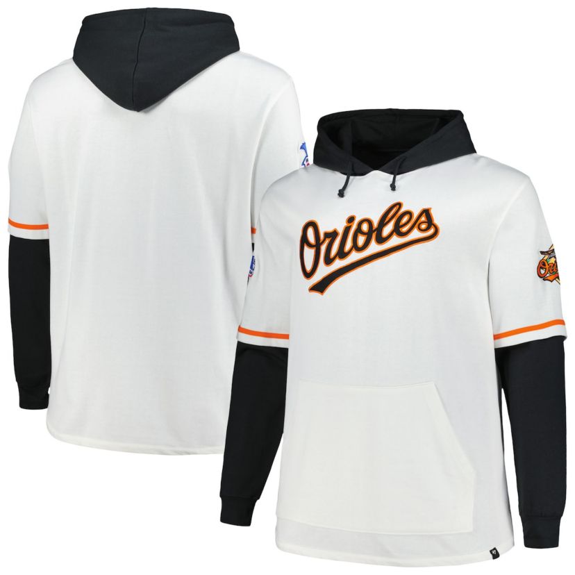 MLB Baltimore Orioles Big & Tall Trifecta Shortstop Pullover Hoodie