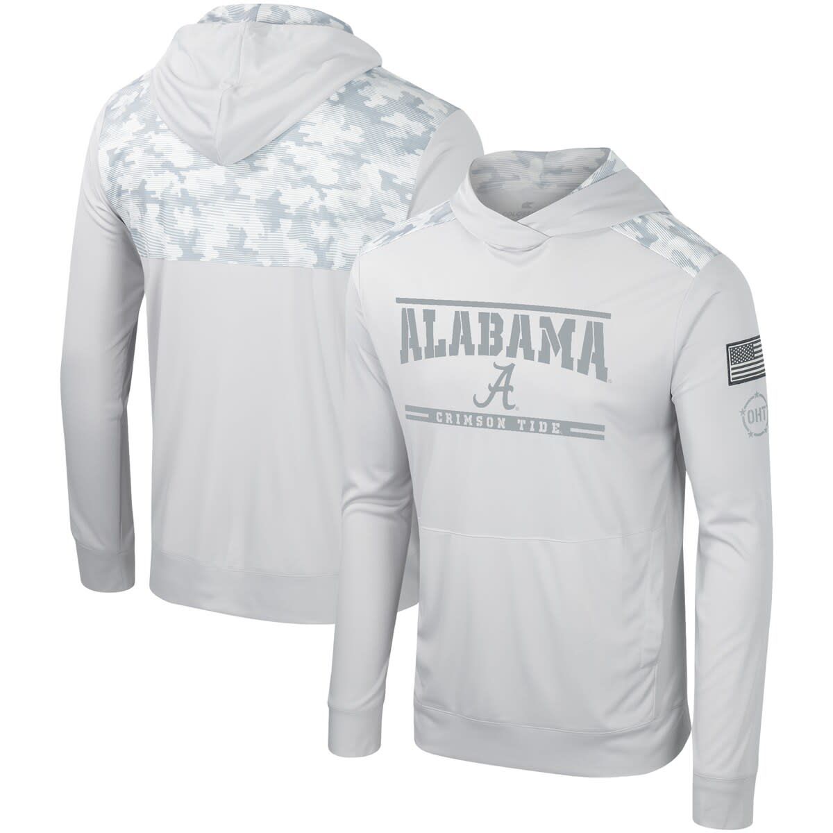 Alabama Crimson Tide NCAA Alabama Tide OHT Military Appreciation Long Sleeve Hoodie T-Shirt