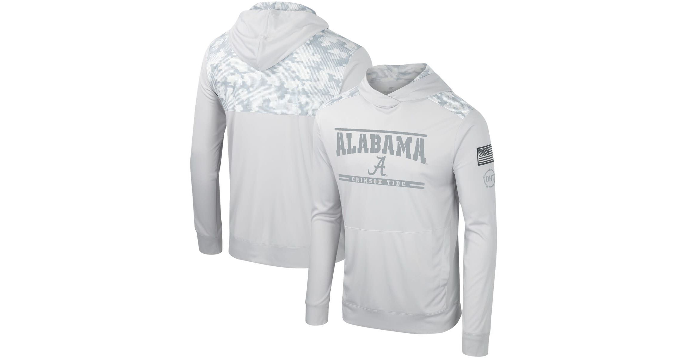 Alabama Crimson Tide NCAA Alabama Tide OHT Military Appreciation Long Sleeve Hoodie T-Shirt