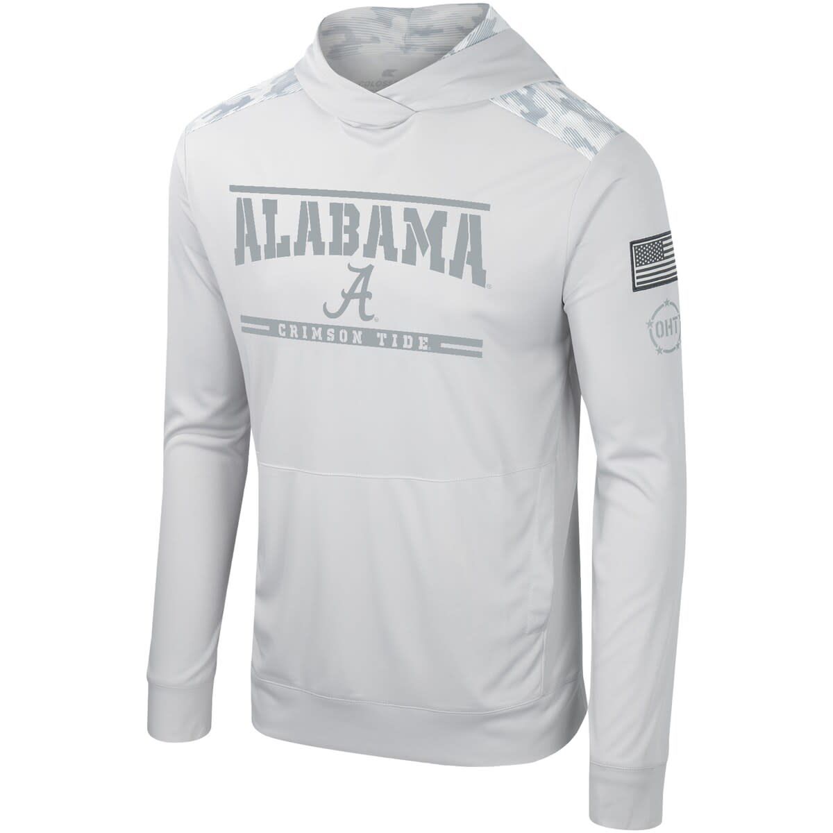 Alabama Crimson Tide NCAA Alabama Tide OHT Military Appreciation Long Sleeve Hoodie T-Shirt