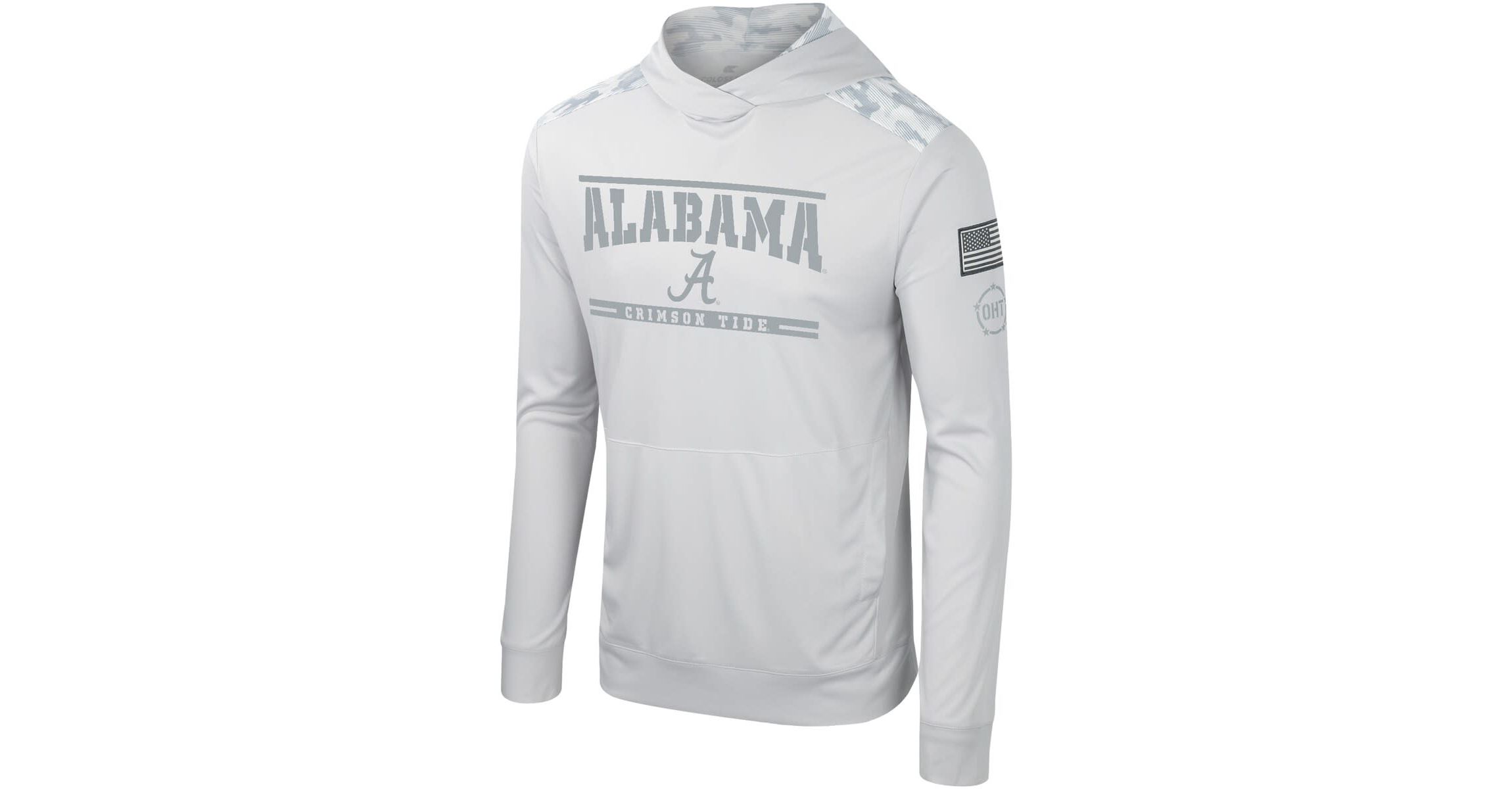 Alabama Crimson Tide NCAA Alabama Tide OHT Military Appreciation Long Sleeve Hoodie T-Shirt