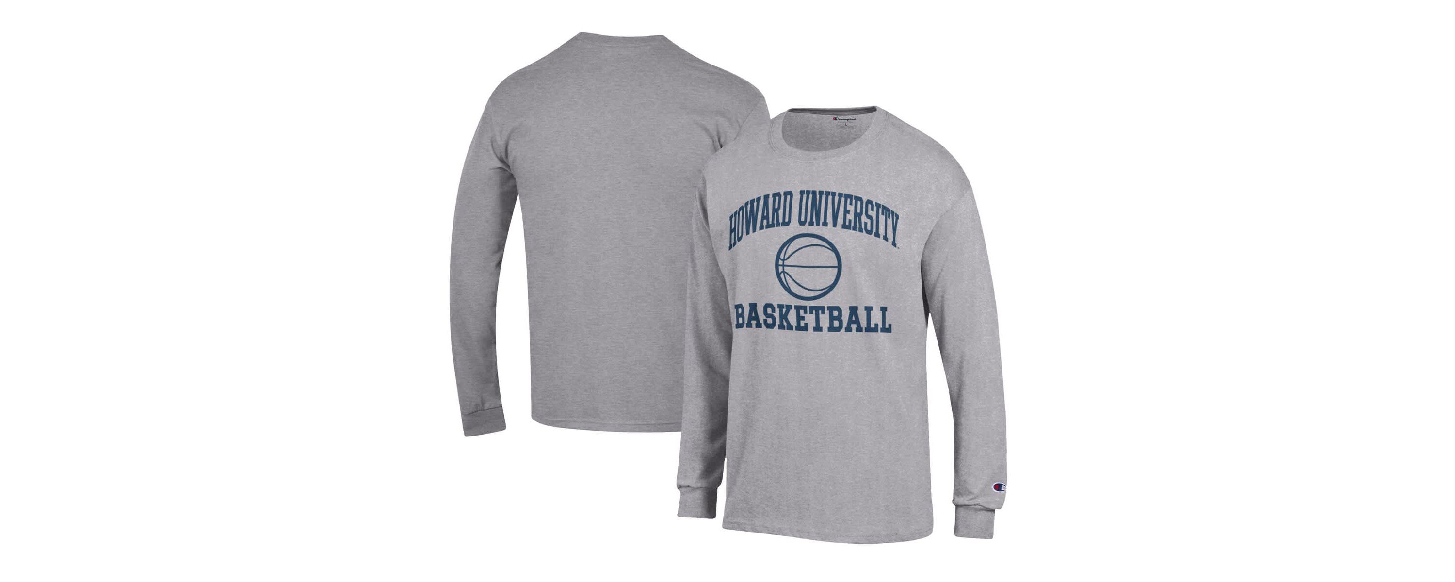 NCAA Howard Bison Icon Logo Basketball Jersey Long Sleeve T-Shirt