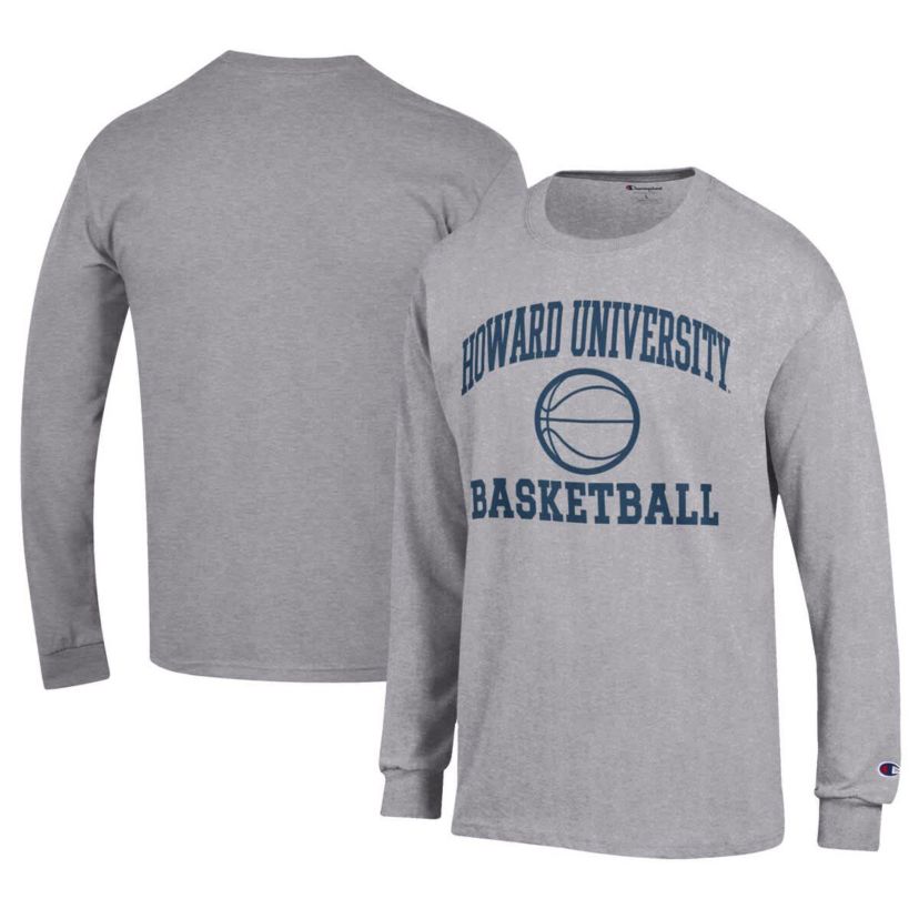 NCAA Howard Bison Icon Logo Basketball Jersey Long Sleeve T-Shirt