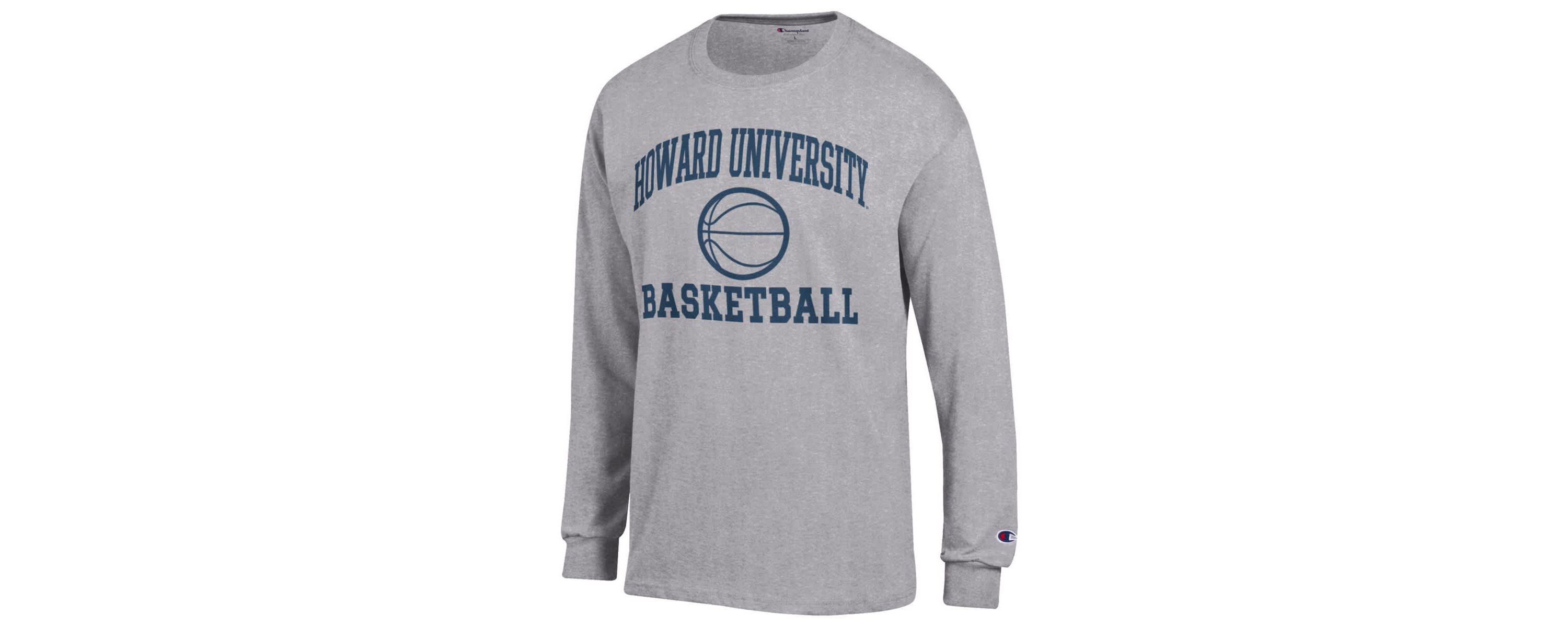 NCAA Howard Bison Icon Logo Basketball Jersey Long Sleeve T-Shirt