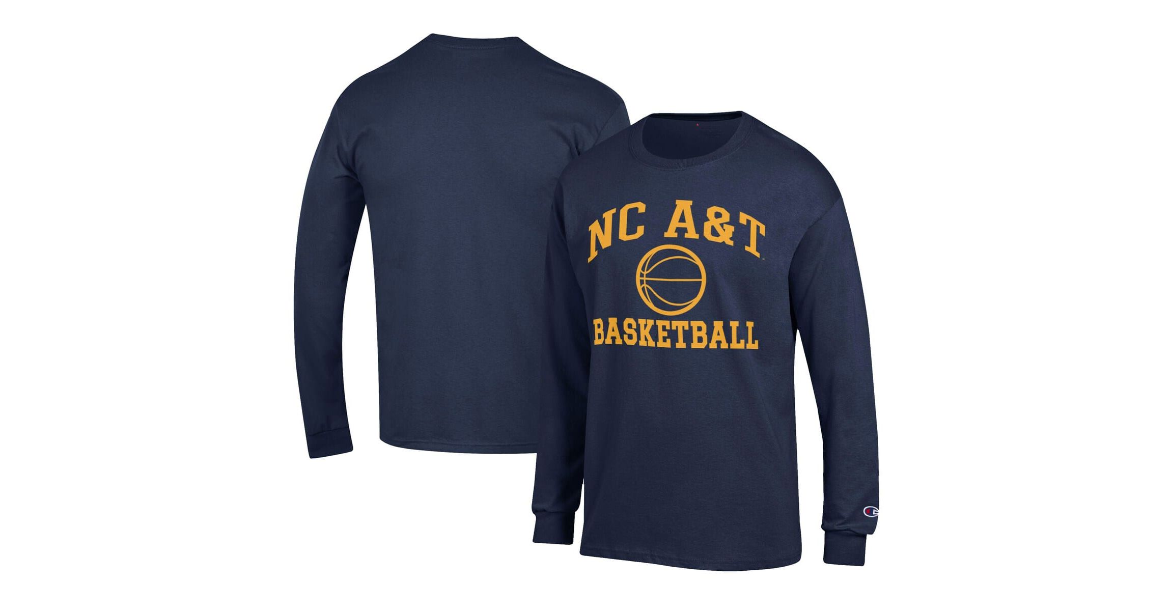NC A&T Aggies NCAA North Carolina A&T Aggies Icon Logo Basketball Jersey Long Sleeve T-Shirt