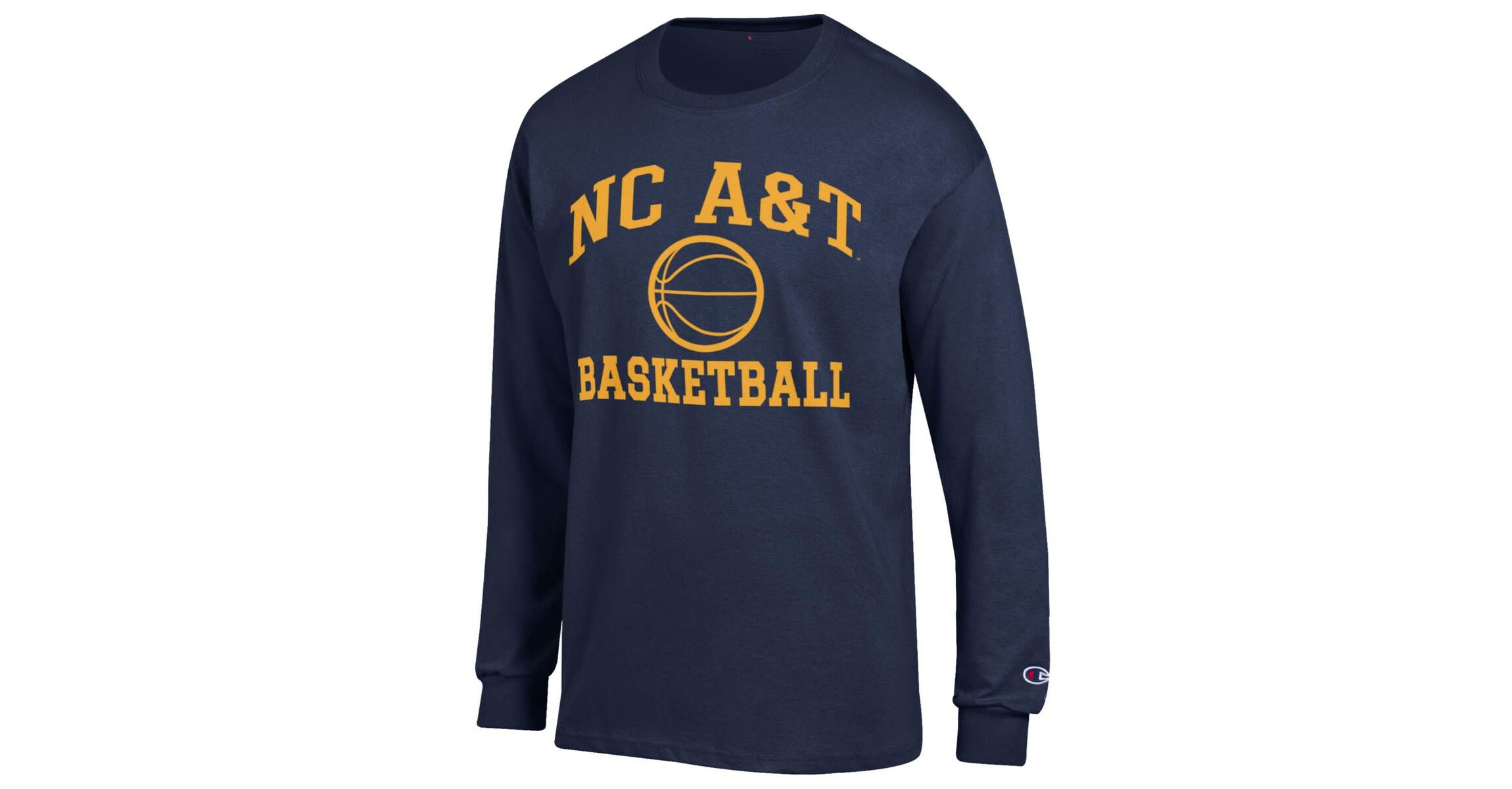 NC A&T Aggies NCAA North Carolina A&T Aggies Icon Logo Basketball Jersey Long Sleeve T-Shirt