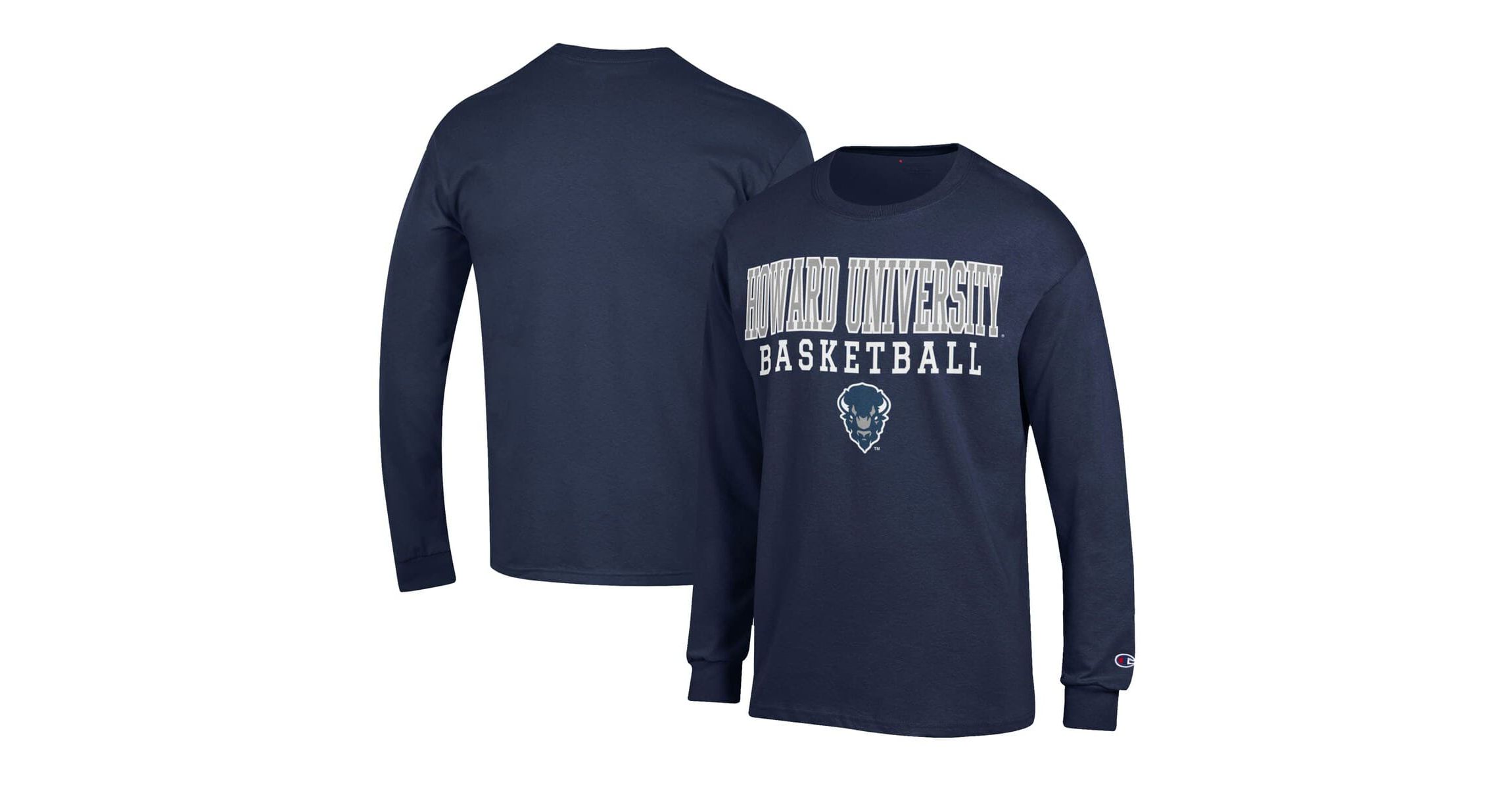 NCAA Howard Bison Icon Logo Basketball Jersey Long Sleeve T-Shirt