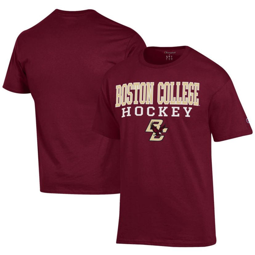Boston College Eagles NCAA Boston NCAA Eagles Icon Logo Hockey Jersey T-Shirt