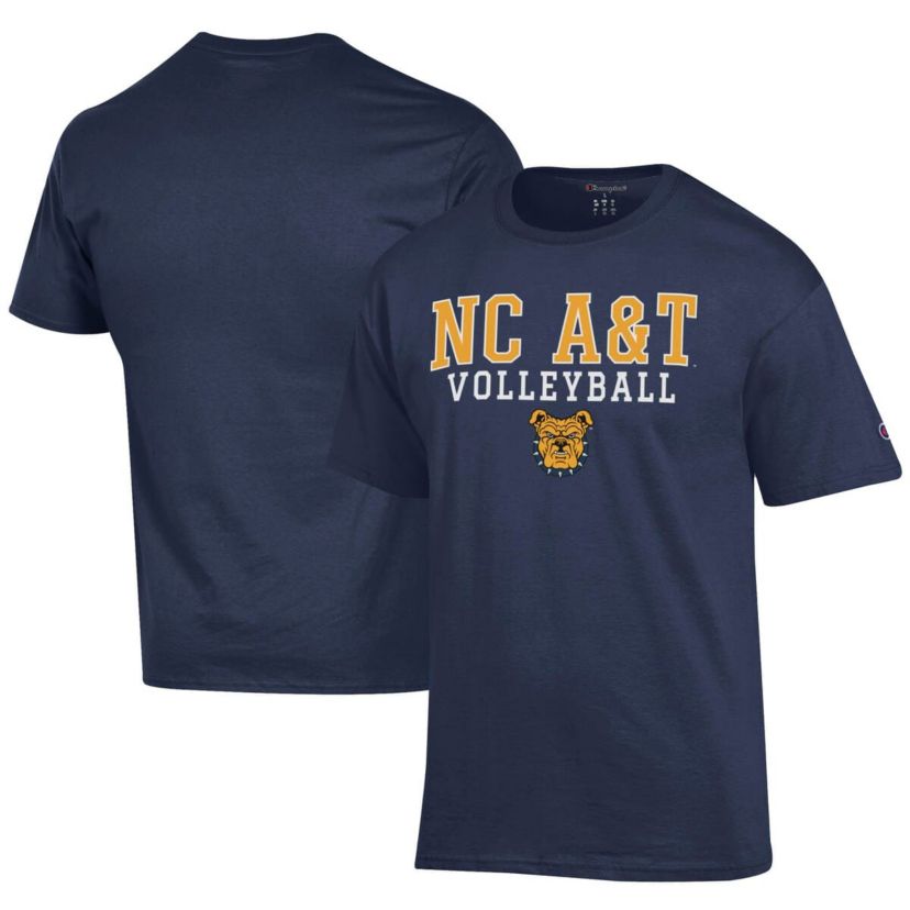 NC A&T Aggies NCAA North Carolina A&T Aggies Icon Logo Volleyball Jersey T-Shirt