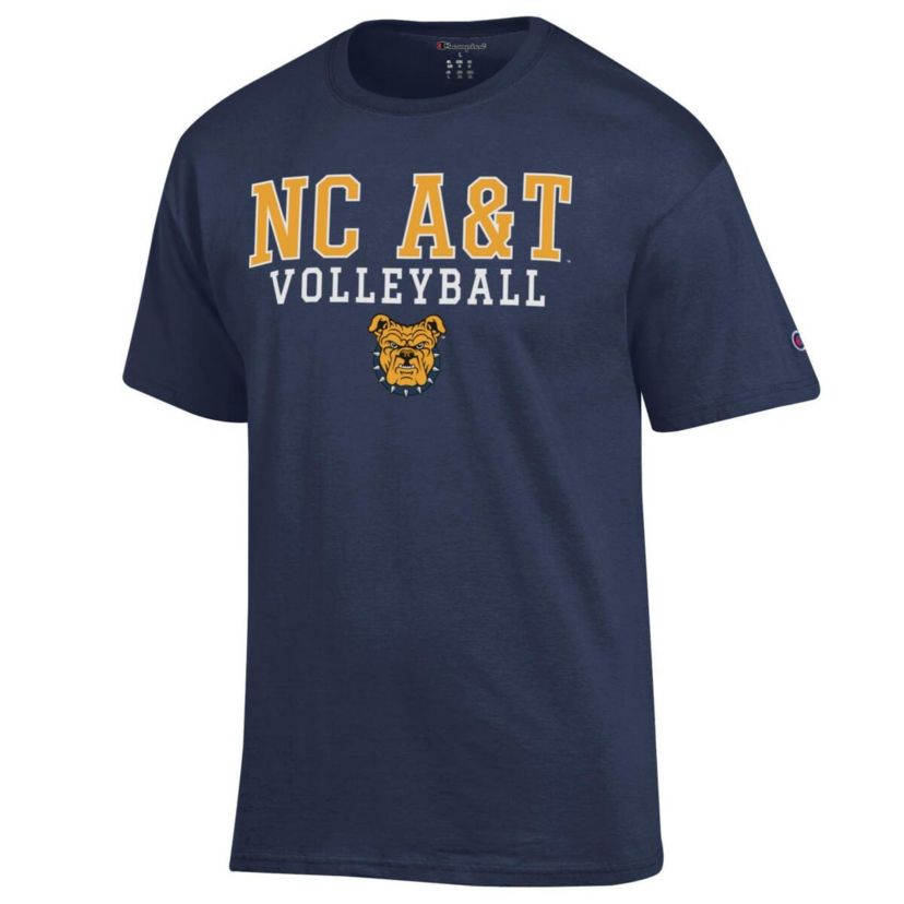 NC A&T Aggies NCAA North Carolina A&T Aggies Icon Logo Volleyball Jersey T-Shirt