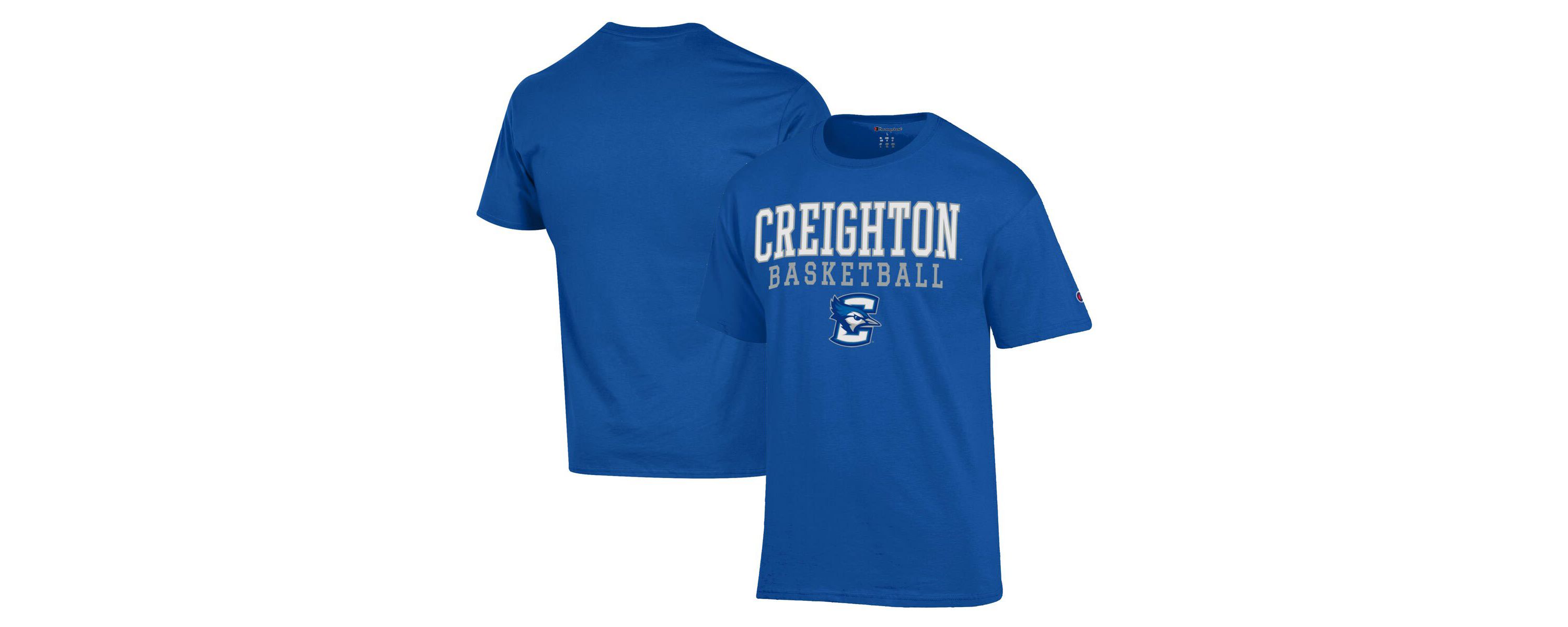 Creighton University Bluejays NCAA Creighton Bluejays Icon Logo Basketball Jersey T-Shirt