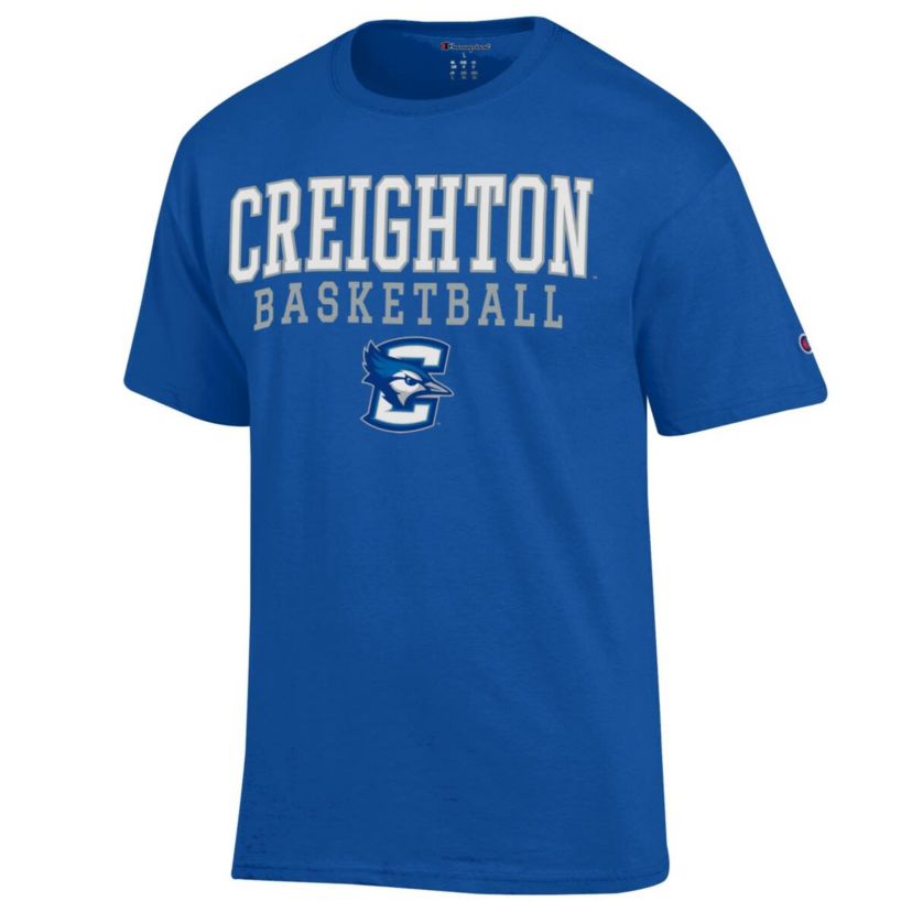 Creighton University Bluejays NCAA Creighton Bluejays Icon Logo Basketball Jersey T-Shirt