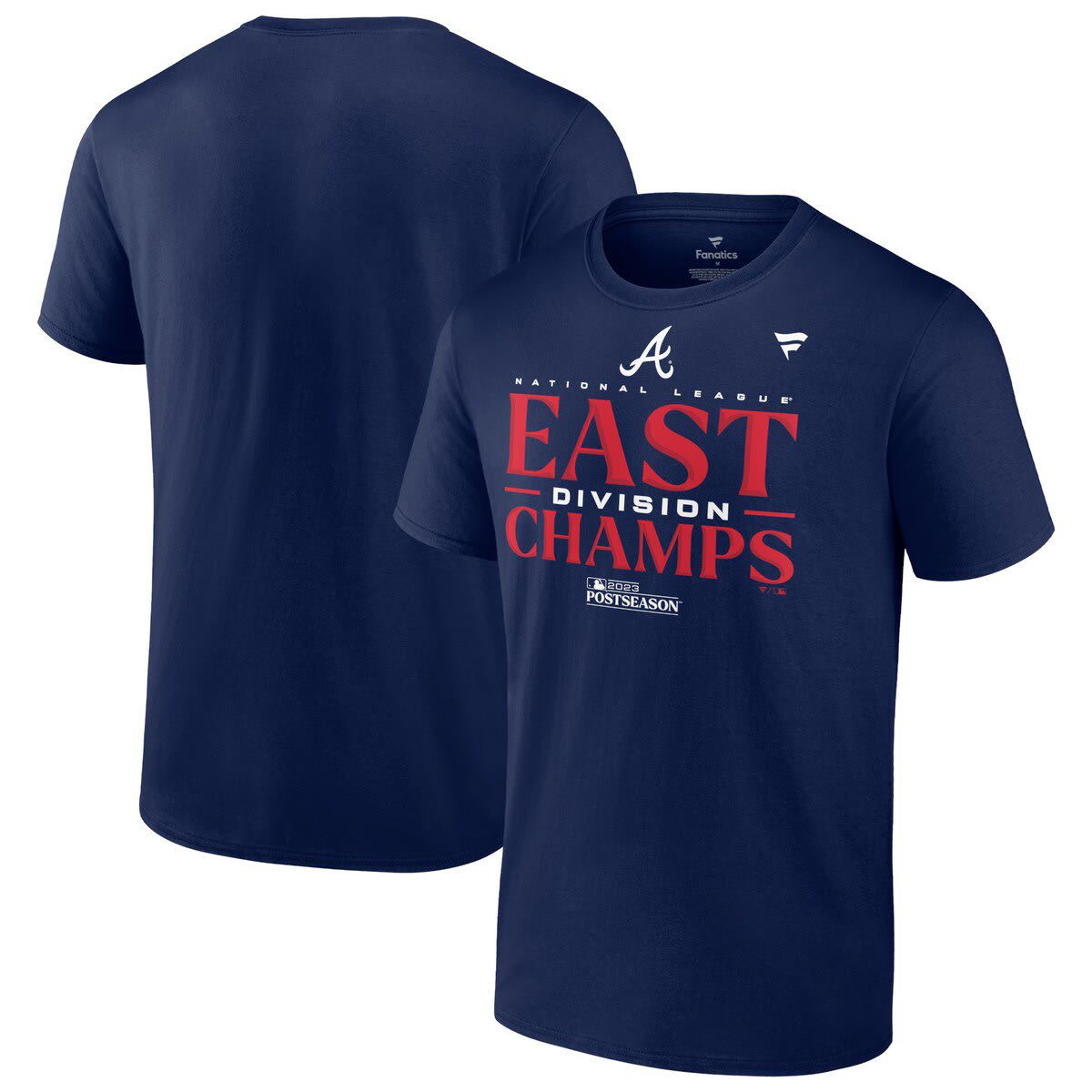 MLB Fanatics Atlanta Braves 2023 NL East Division s Locker Room Big & Tall T-Shirt