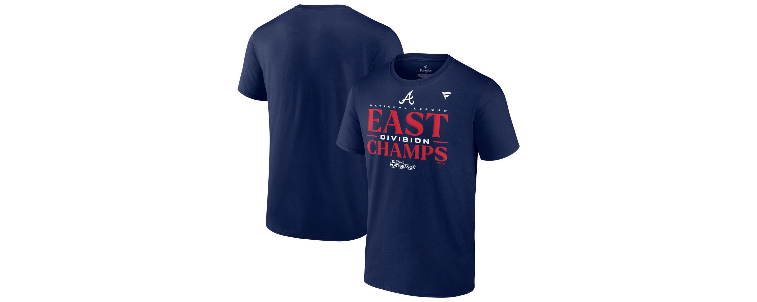 MLB Fanatics Atlanta Braves 2023 NL East Division s Locker Room Big & Tall T-Shirt