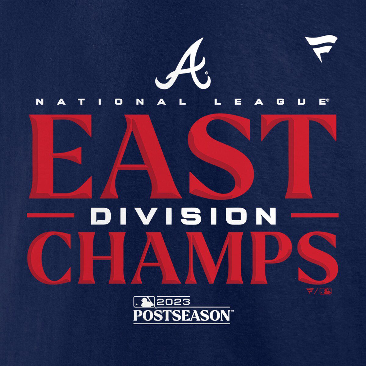 MLB Fanatics Atlanta Braves 2023 NL East Division s Locker Room Big & Tall T-Shirt