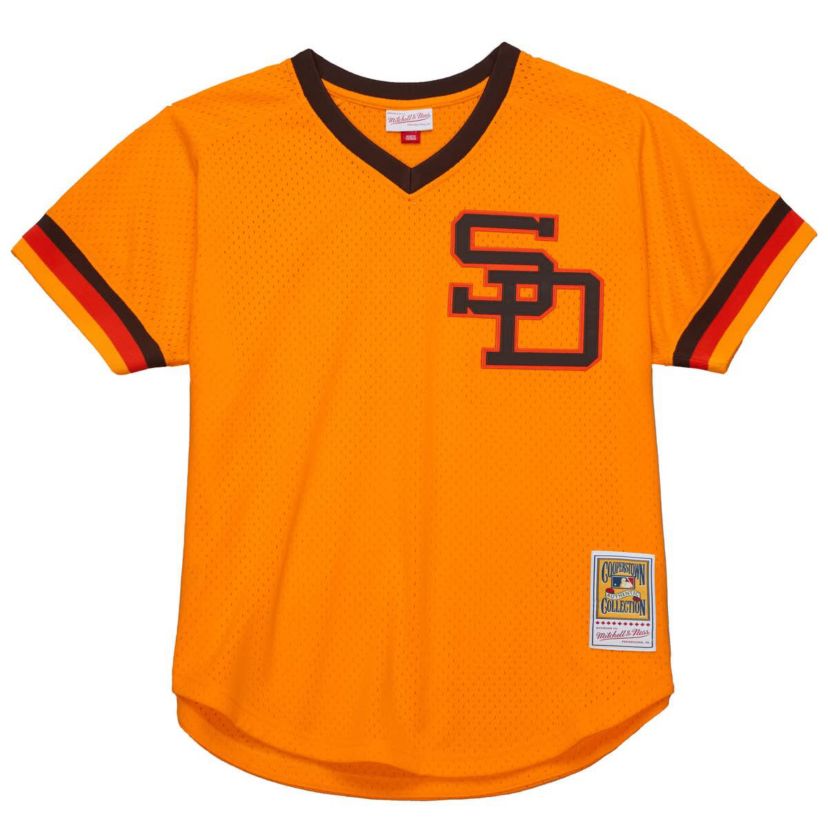 MLB Tony Gwynn San Diego Padres 1982 Authentic Cooperstown Collection Mesh Batting Practice Jersey