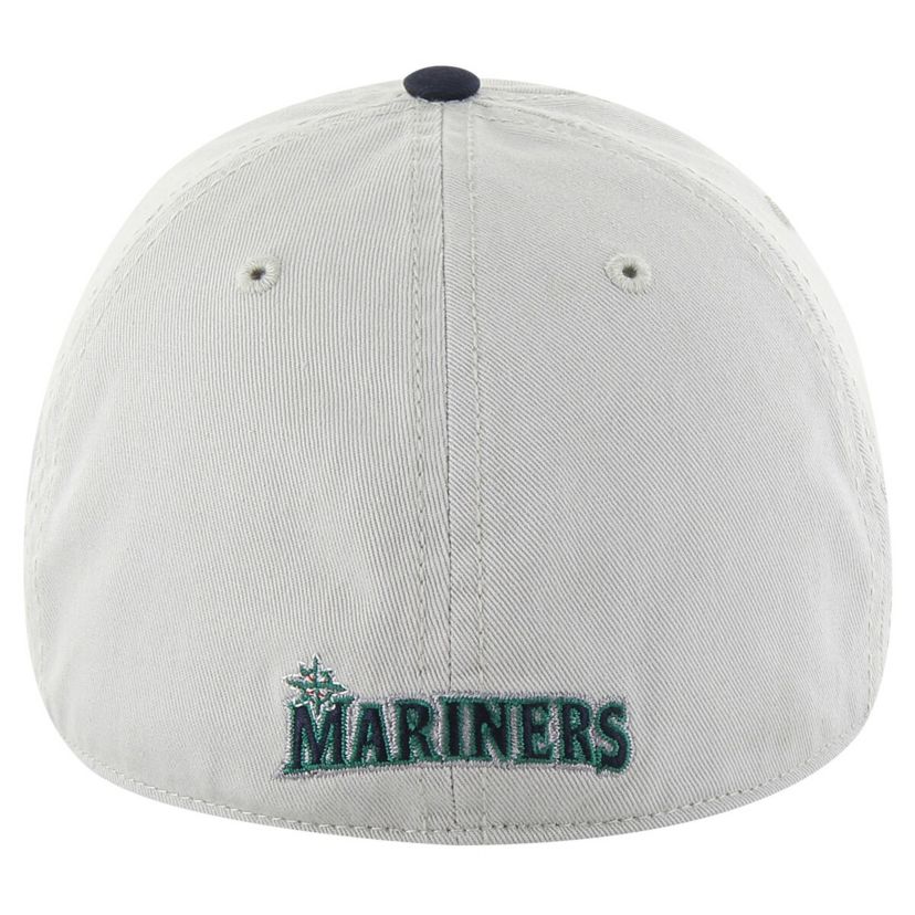 MLB Gray/Navy Seattle Mariners Sure Shot Classic Franchise Fitted Hat