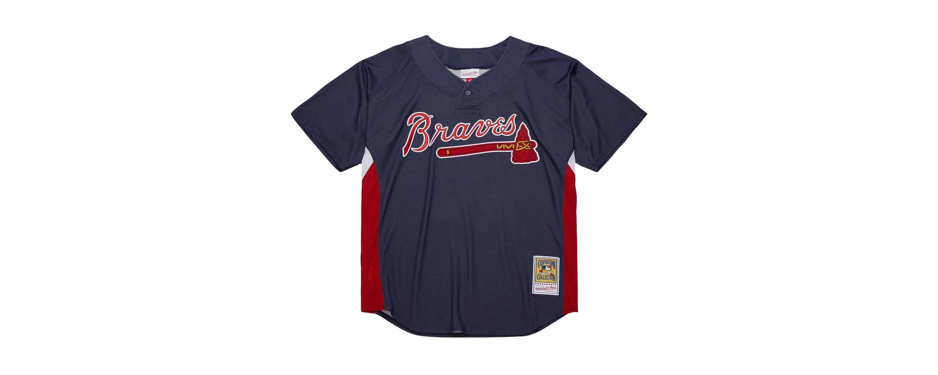 MLB John Smoltz Atlanta Braves Cooperstown Collection Mesh Batting Practice Jersey