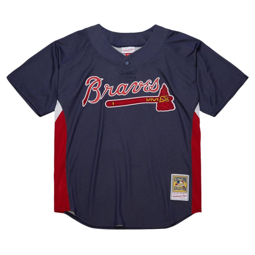 MLB John Smoltz Atlanta Braves Cooperstown Collection Mesh Batting Practice Jersey