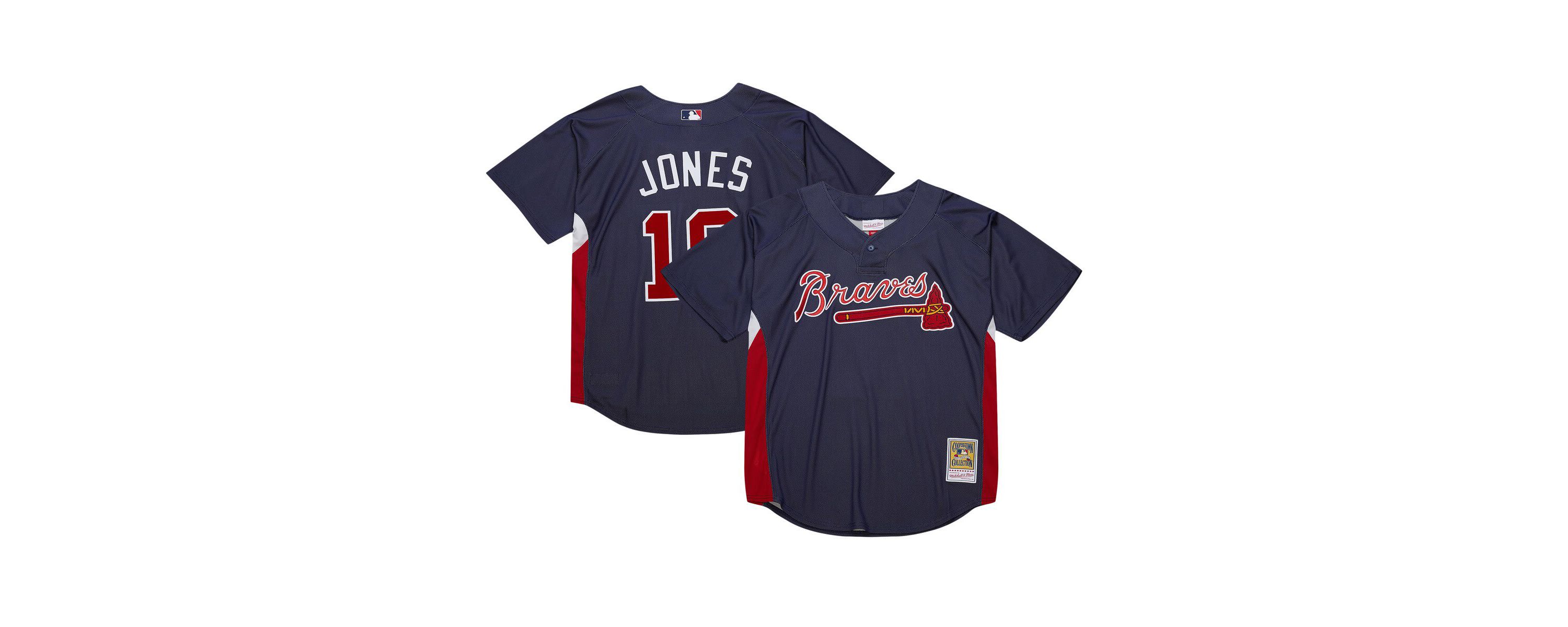 MLB Chipper Jones Atlanta Braves Cooperstown Collection 2007 Batting Practice Jersey