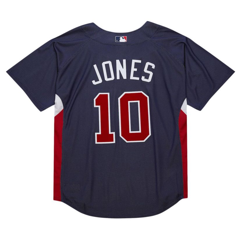 MLB Chipper Jones Atlanta Braves Cooperstown Collection 2007 Batting Practice Jersey