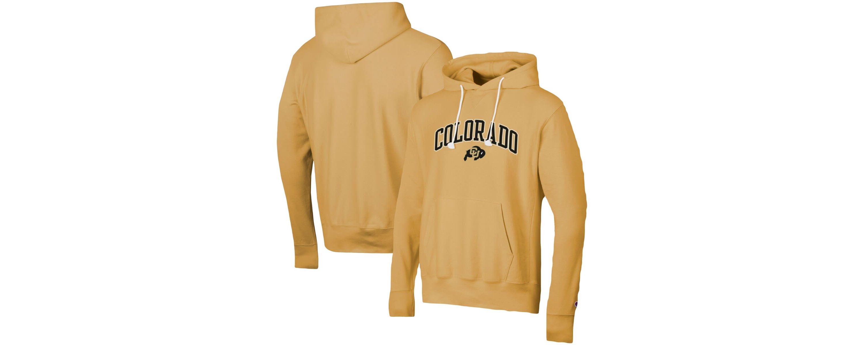 NCAA Colorado Buffaloes Skinny Arch Over Vintage Wash Pullover Hoodie