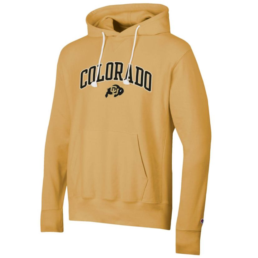NCAA Colorado Buffaloes Skinny Arch Over Vintage Wash Pullover Hoodie