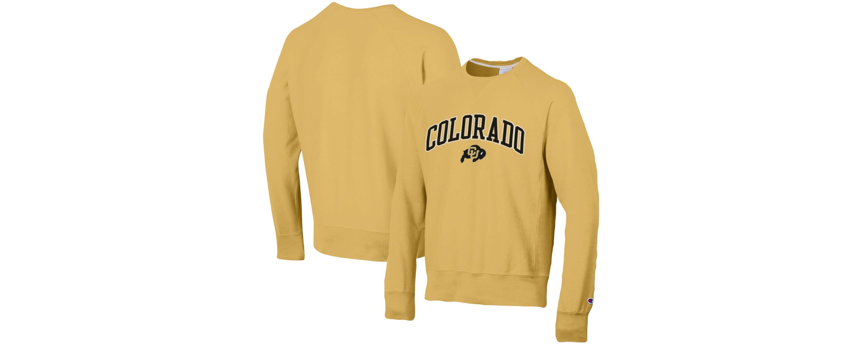NCAA Colorado Buffaloes Skinny Arch Over Vintage Wash Pullover Sweatshirt