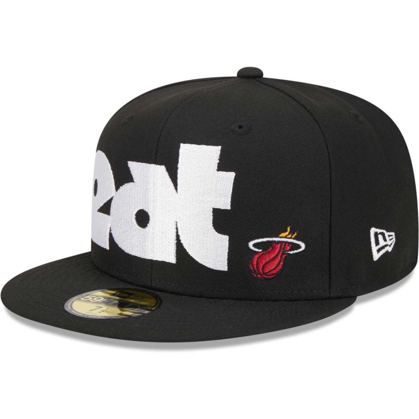 NBA Miami Heat Checkerboard UV 59FIFTY Fitted Hat