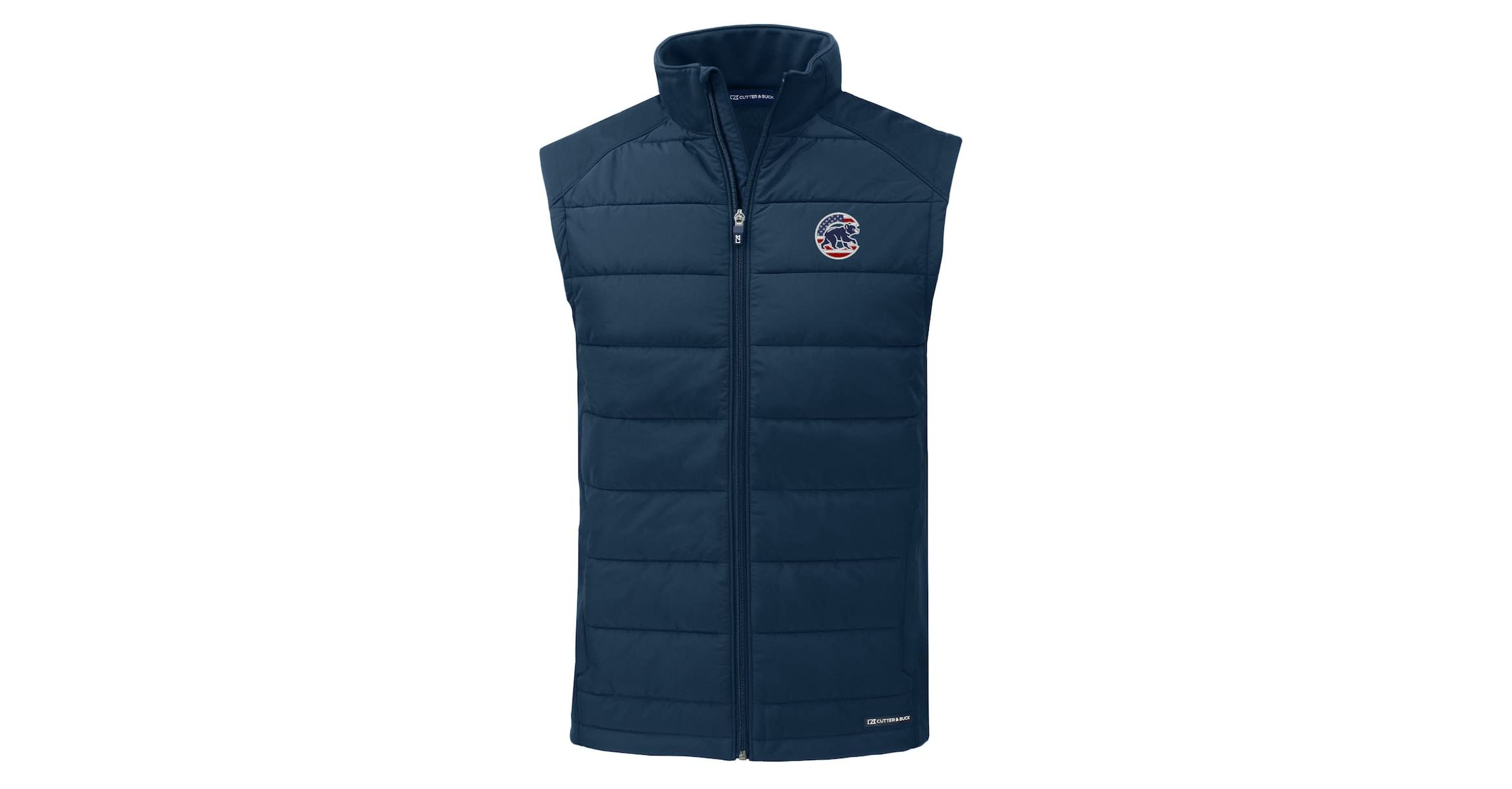 MLB Chicago Cubs Stars & Stripes Evoke Hybrid Eco Softshell Recycled Full-Zip Vest