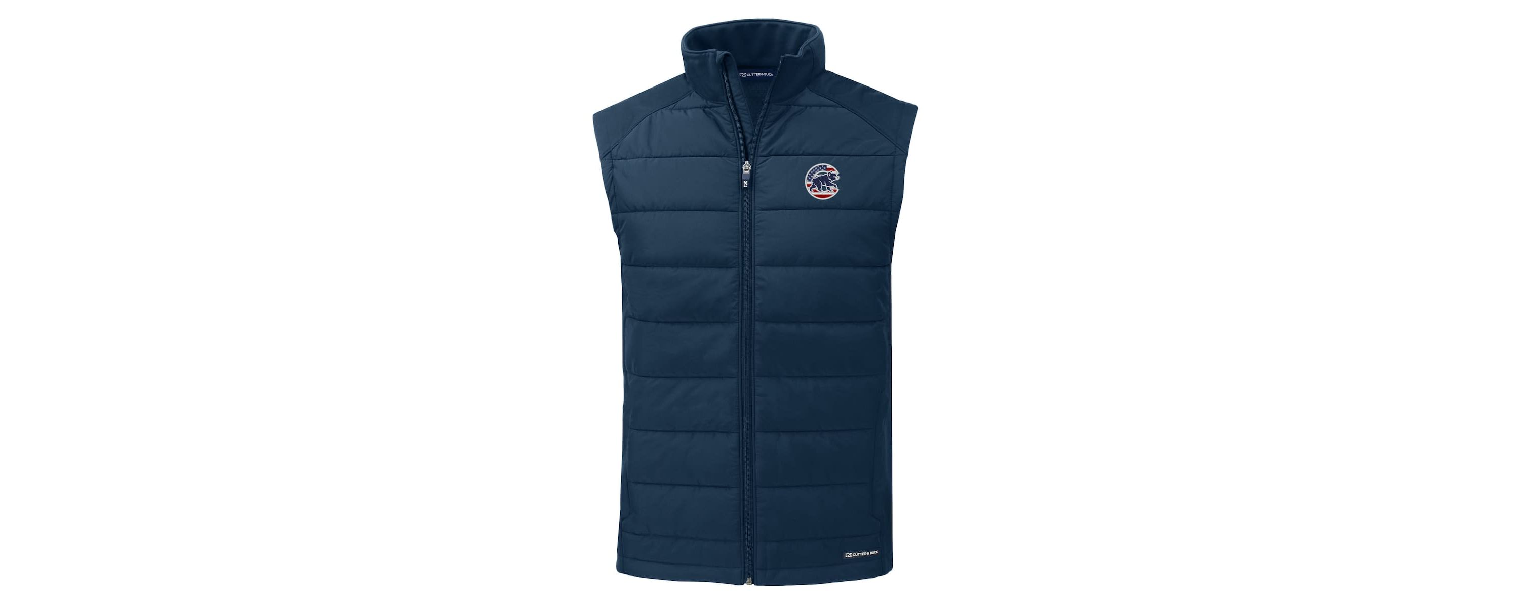 MLB Chicago Cubs Stars & Stripes Evoke Hybrid Eco Softshell Recycled Full-Zip Vest
