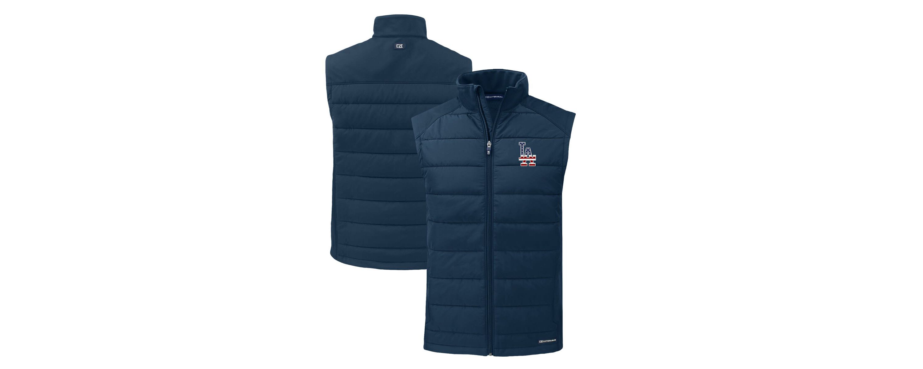 MLB Los Angeles Dodgers Stars & Stripes Evoke Hybrid Eco Softshell Recycled Full-Zip Vest