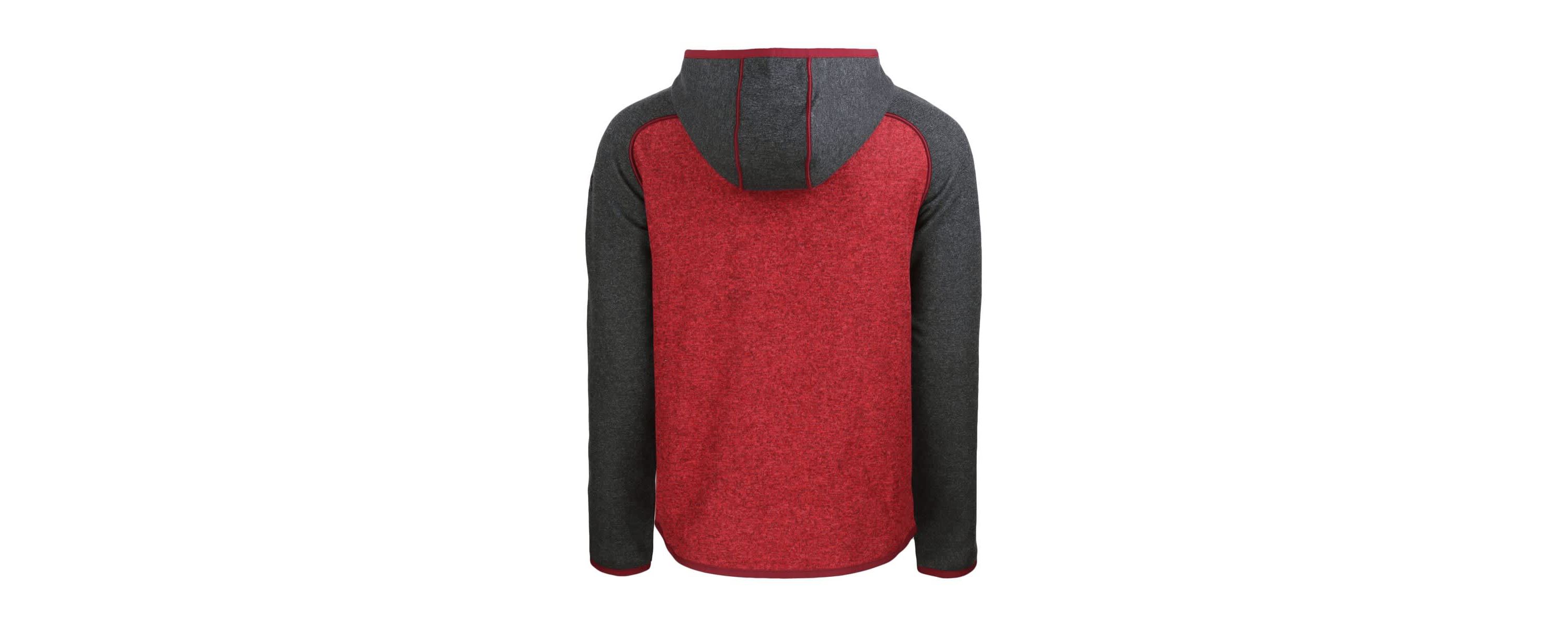MLB Heather Red/Heather Cincinnati Reds Stars & Stripes Mainsail Sweater-Knit Full-Zip Hoodie