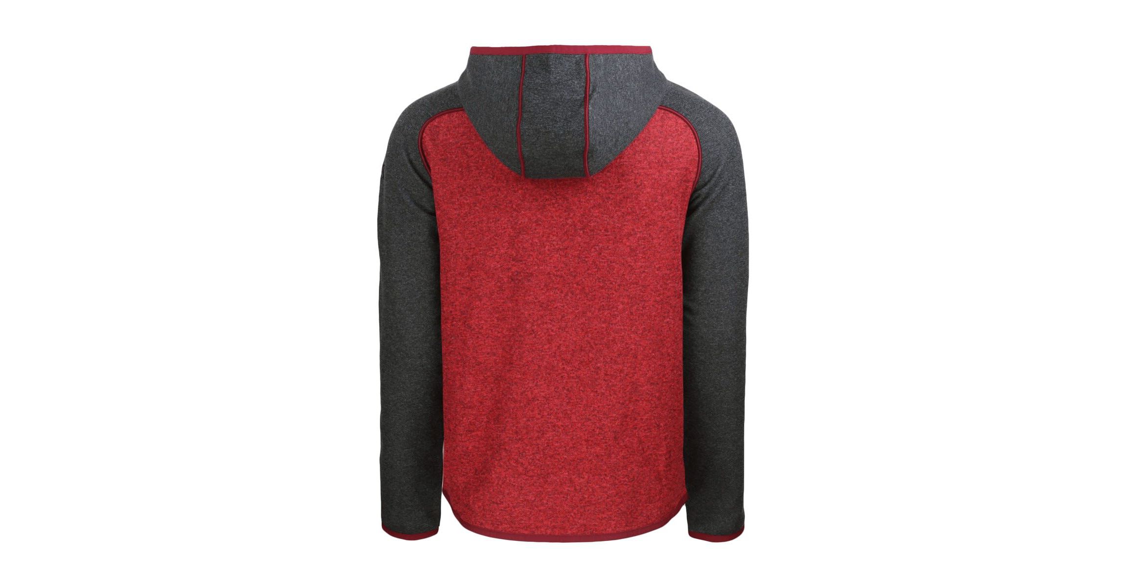 MLB Heather Red/Heather Cleveland Guardians Stars & Stripes Mainsail Sweater-Knit Full-Zip Hoodie
