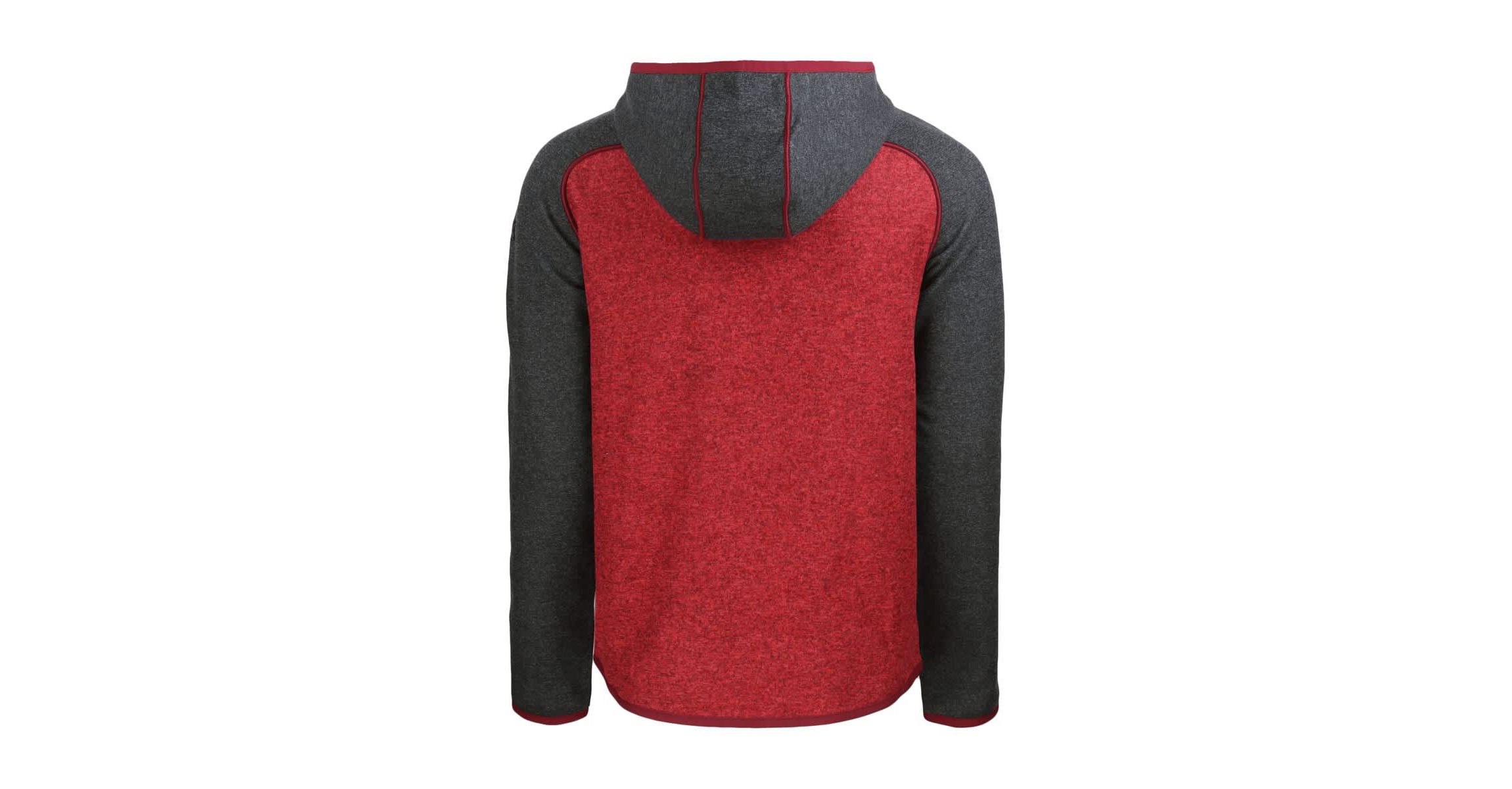 MLB Heather Red/Heather New York Yankees Stars & Stripes Mainsail Sweater-Knit Full-Zip Hoodie