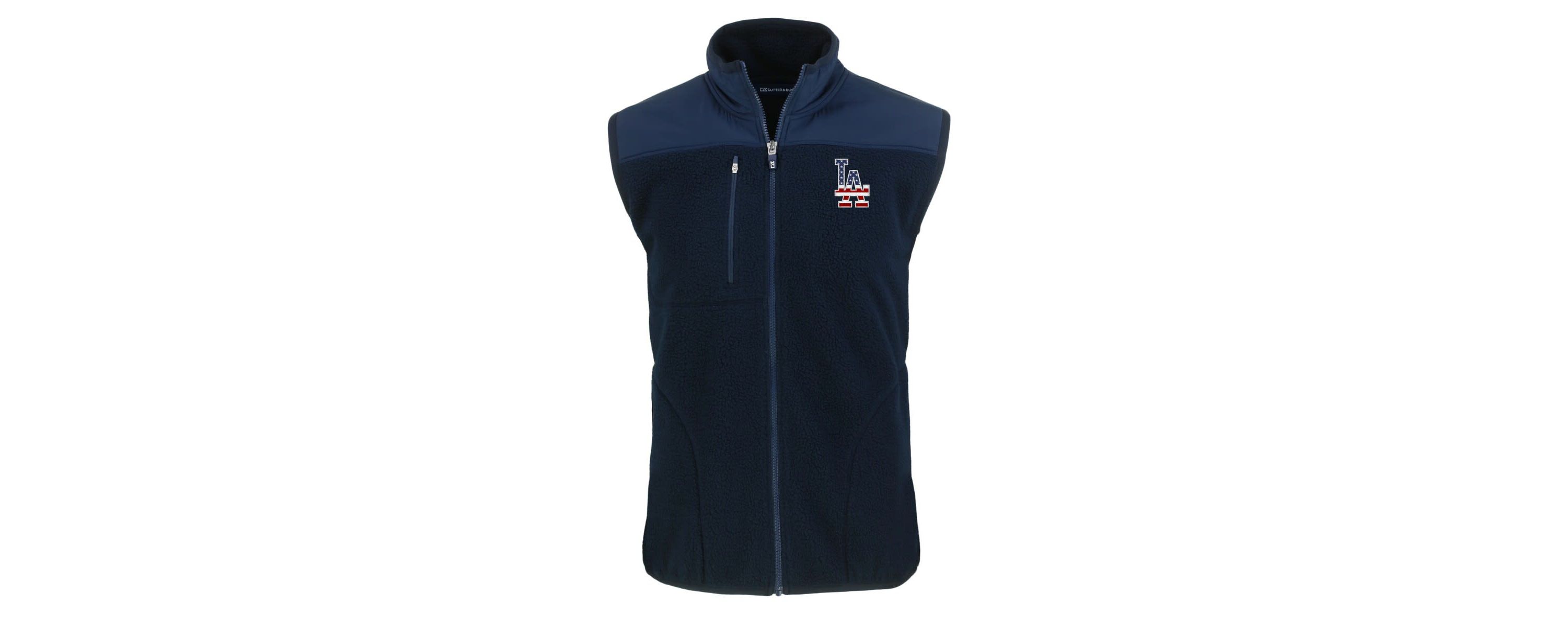 MLB Los Angeles Dodgers Stars & Stripes Cascade Eco Sherpa Fleece Full-Zip Vest