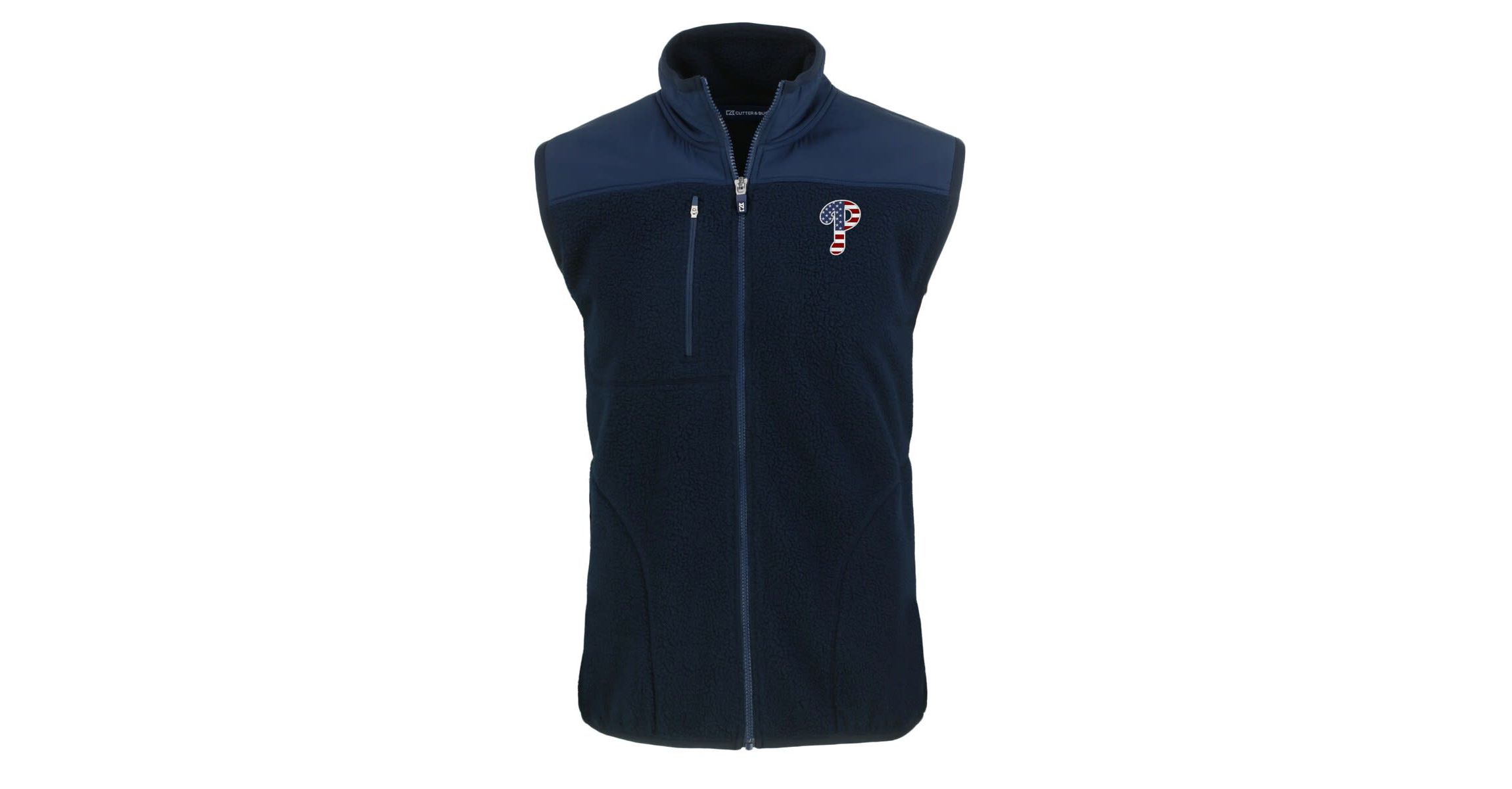 MLB Philadelphia Phillies Stars & Stripes Cascade Eco Sherpa Fleece Full-Zip Vest