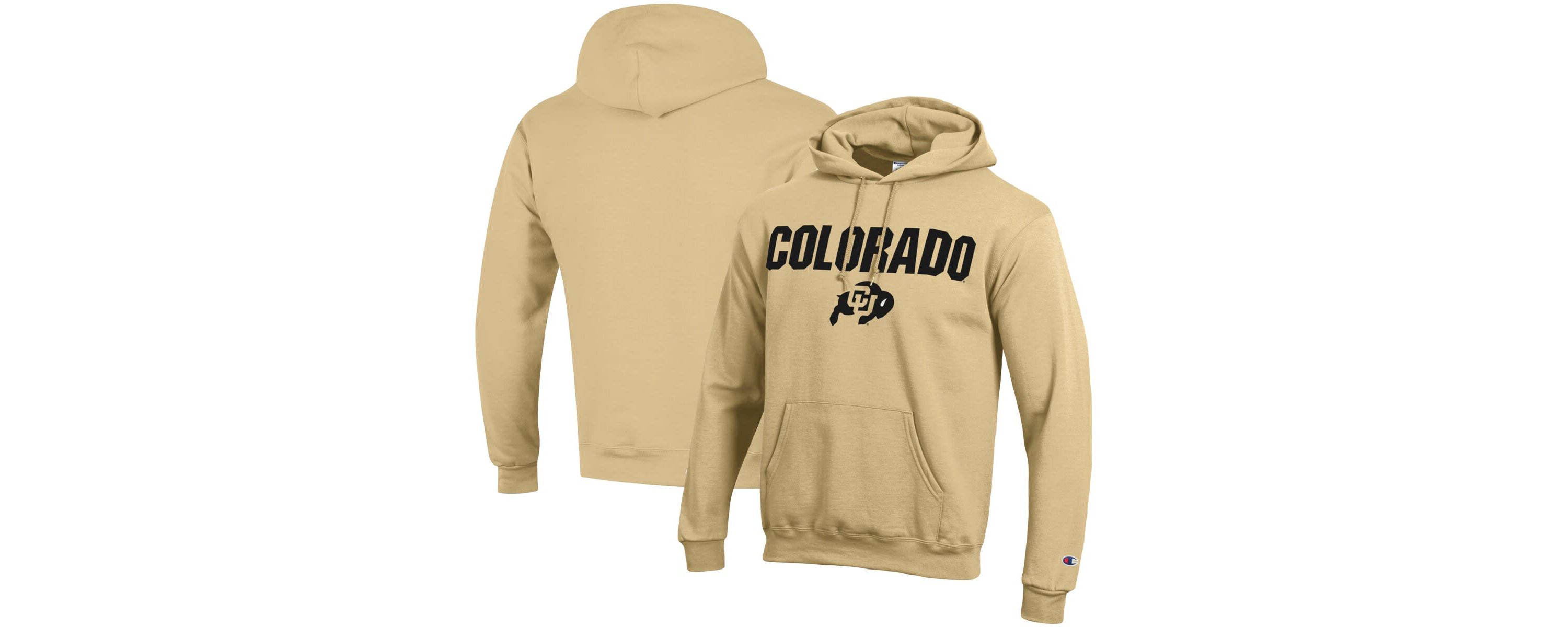 NCAA Colorado Buffaloes Straight Over Logo Powerblend Pullover Hoodie