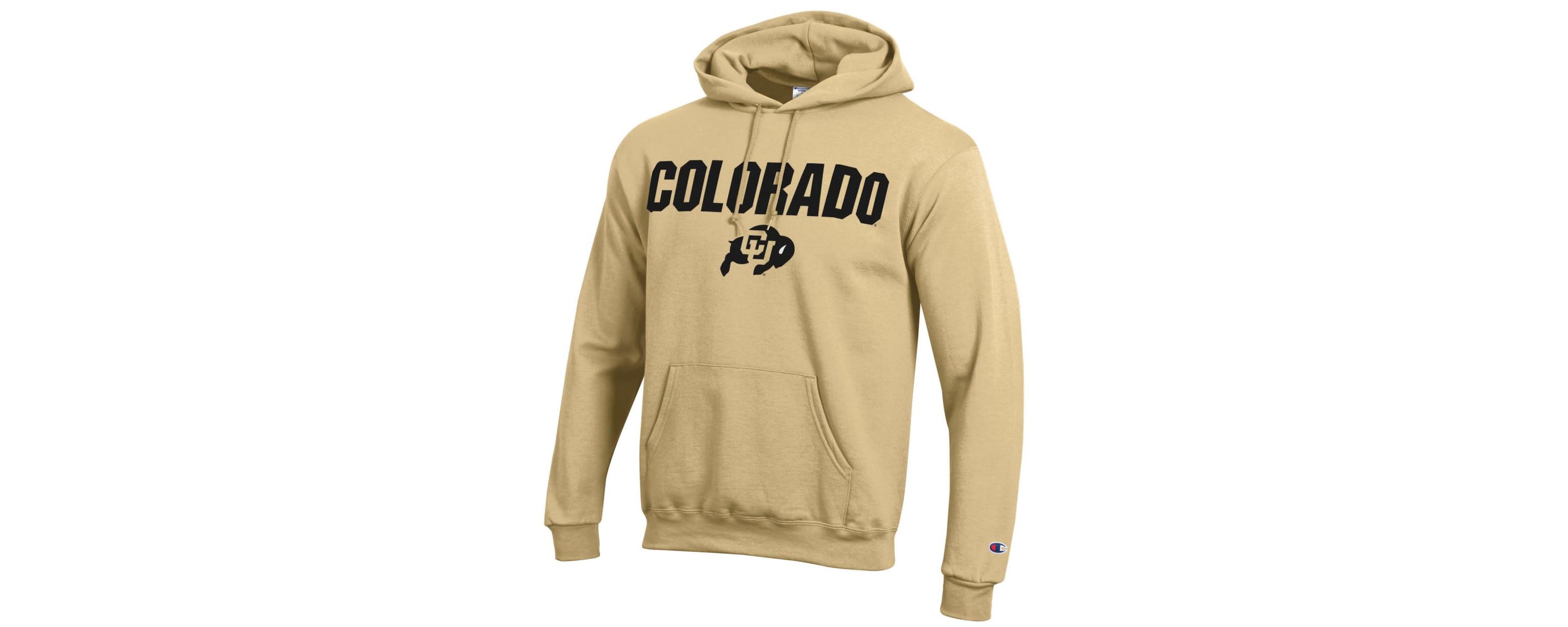 NCAA Colorado Buffaloes Straight Over Logo Powerblend Pullover Hoodie