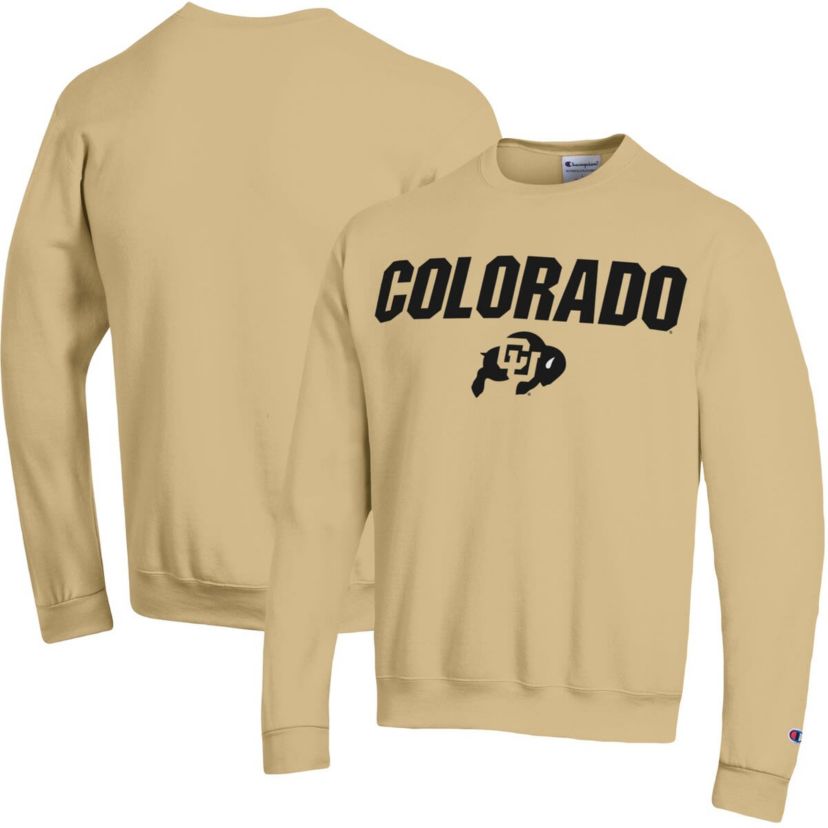 NCAA Colorado Buffaloes Straight Over Logo Powerblend Pullover Sweatshirt