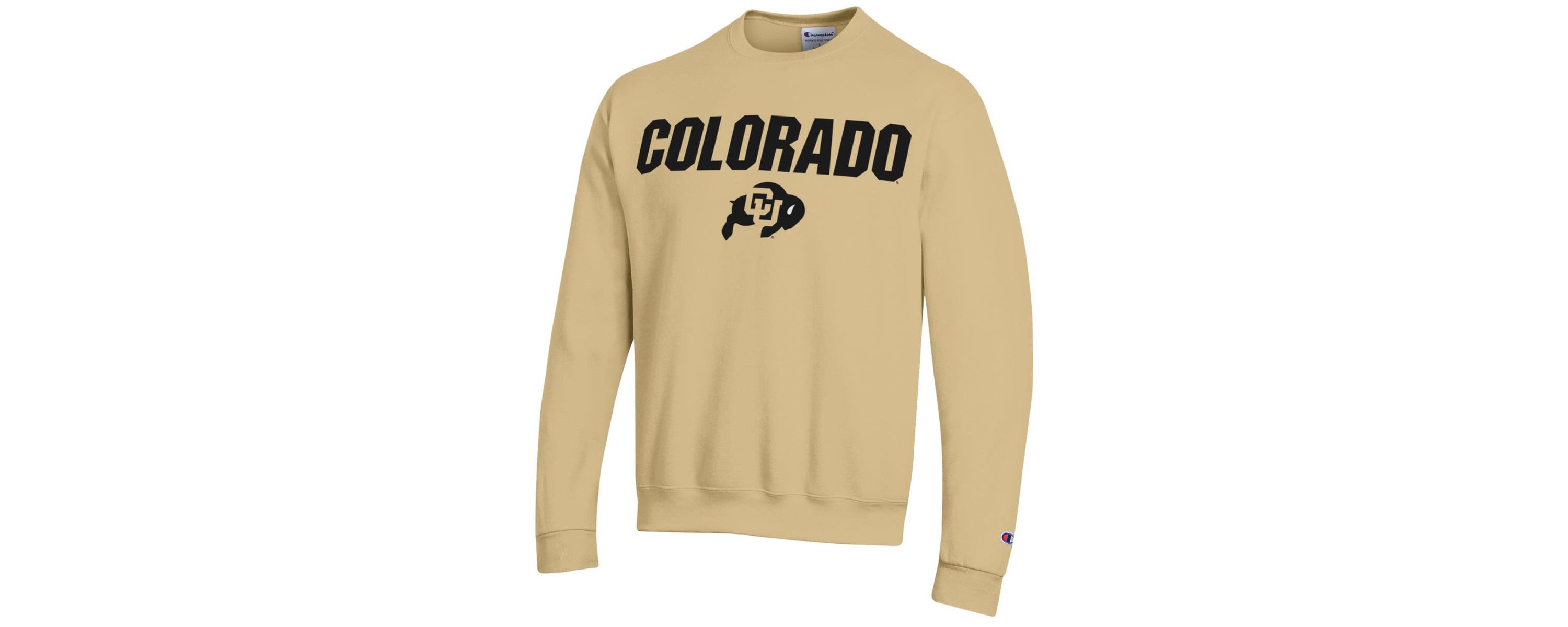 NCAA Colorado Buffaloes Straight Over Logo Powerblend Pullover Sweatshirt