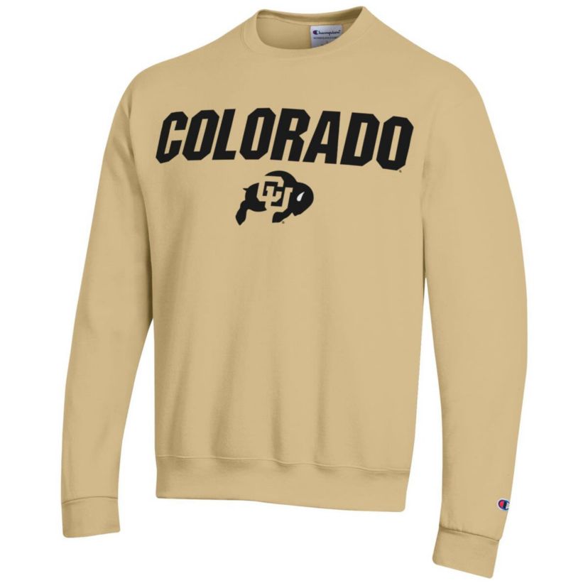 NCAA Colorado Buffaloes Straight Over Logo Powerblend Pullover Sweatshirt