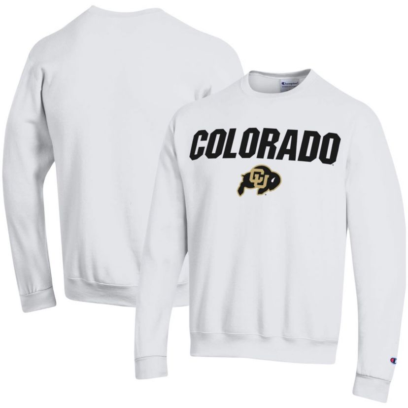 NCAA Colorado Buffaloes Straight Over Logo Powerblend Pullover Sweatshirt