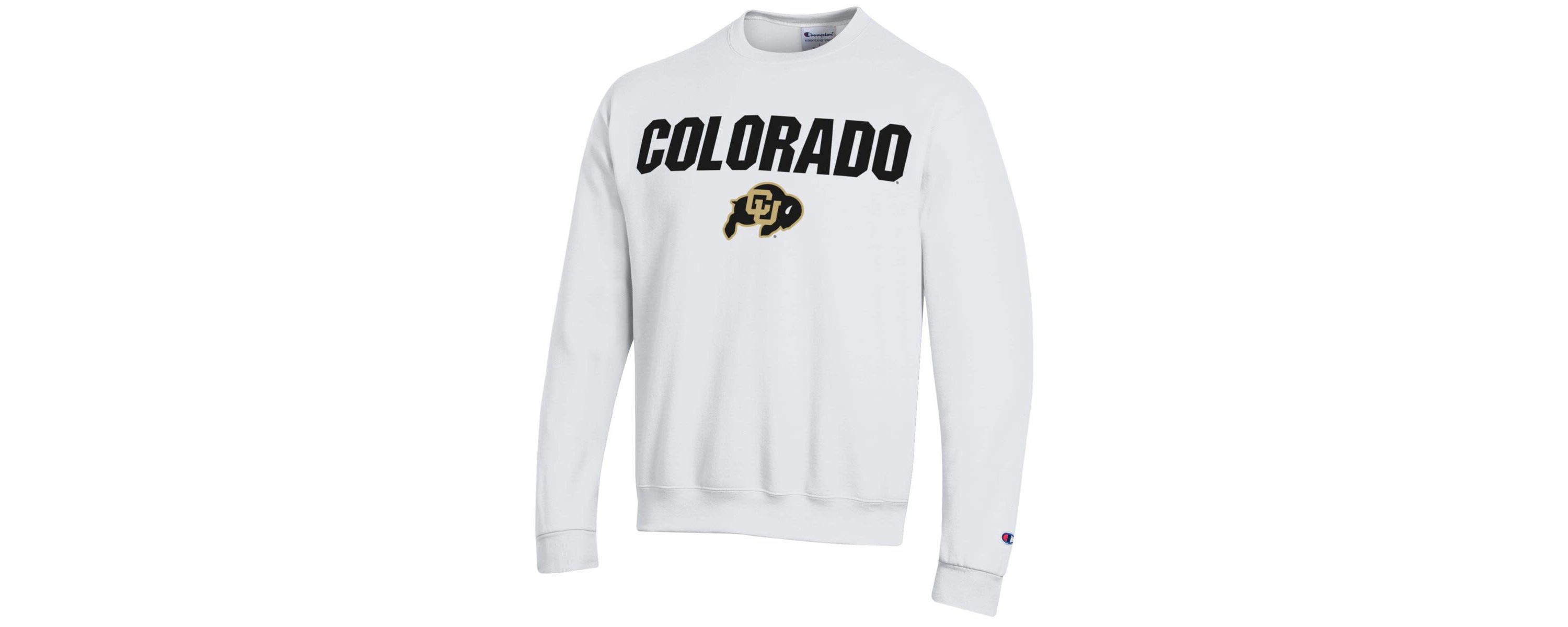 NCAA Colorado Buffaloes Straight Over Logo Powerblend Pullover Sweatshirt