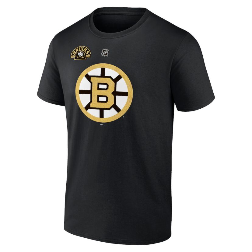 NHL Fanatics Brad Marchand Authentic Stack Name & Number T-Shirt