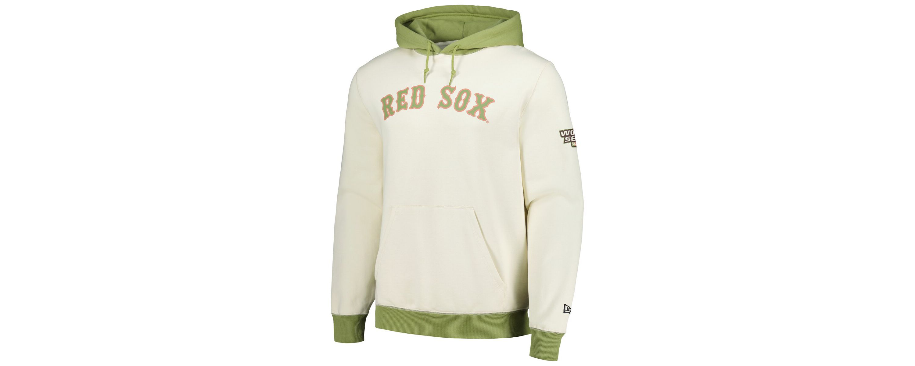 Boston Red Sox MLB Cream/Green Boston Sox Color Pop Pullover Hoodie
