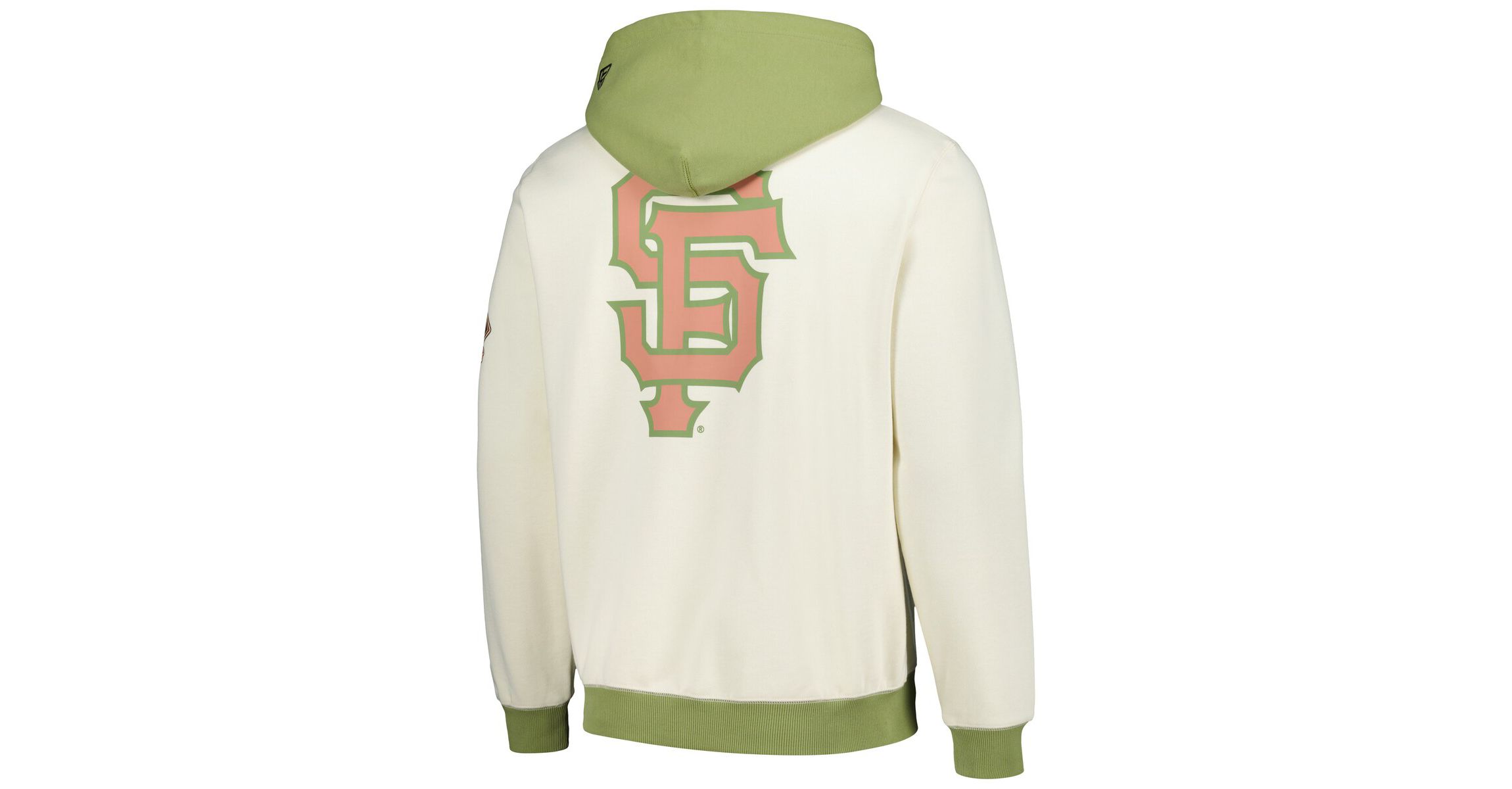 MLB Cream/Green San Francisco Giants Color Pop Pullover Hoodie