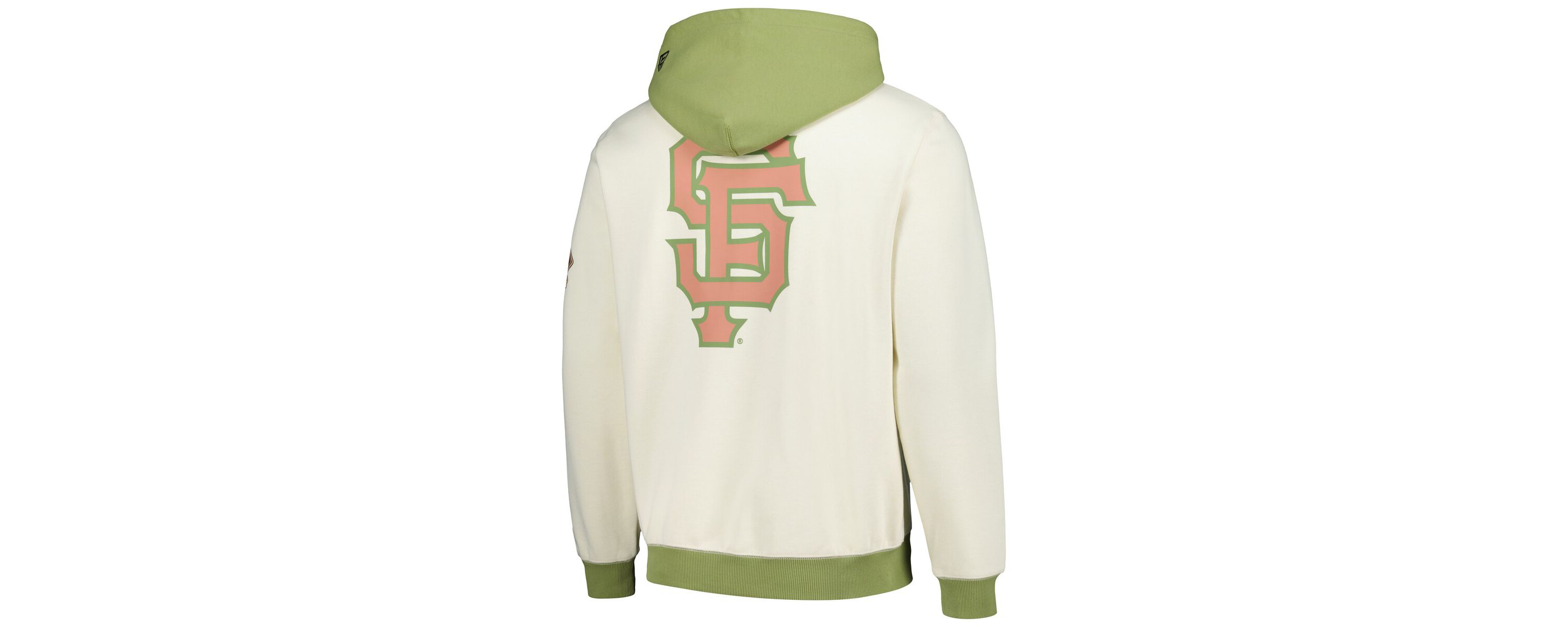 MLB Cream/Green San Francisco Giants Color Pop Pullover Hoodie